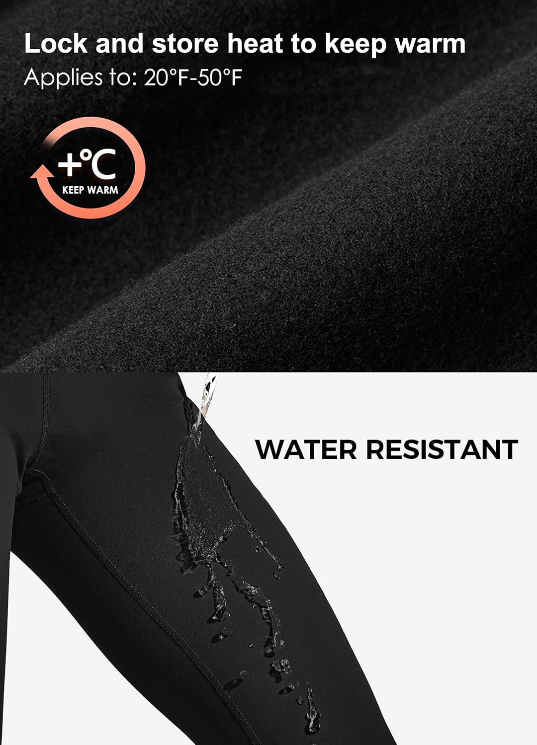 Detalle de WILLIT Thermo Leggings Damen gefüttert, High Waist