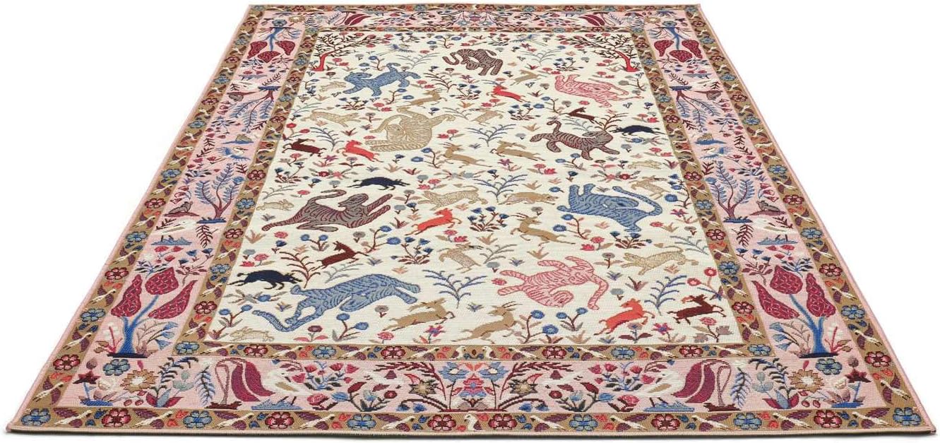 Detalle 2 de RugVista Tigras dywan 160 × 230 cm, różowy i pastelowy multikolor