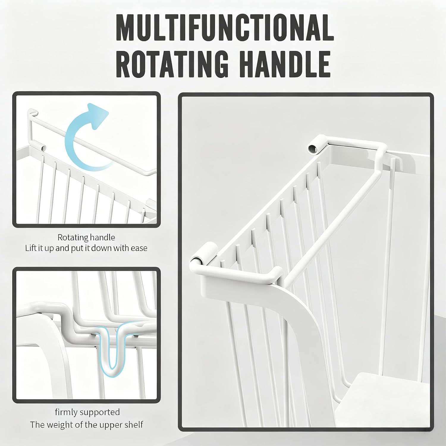Thumbnail 5 de GAOKASE 4-Piece Stackable Wire Baskets for Pantry Organizers and Storage