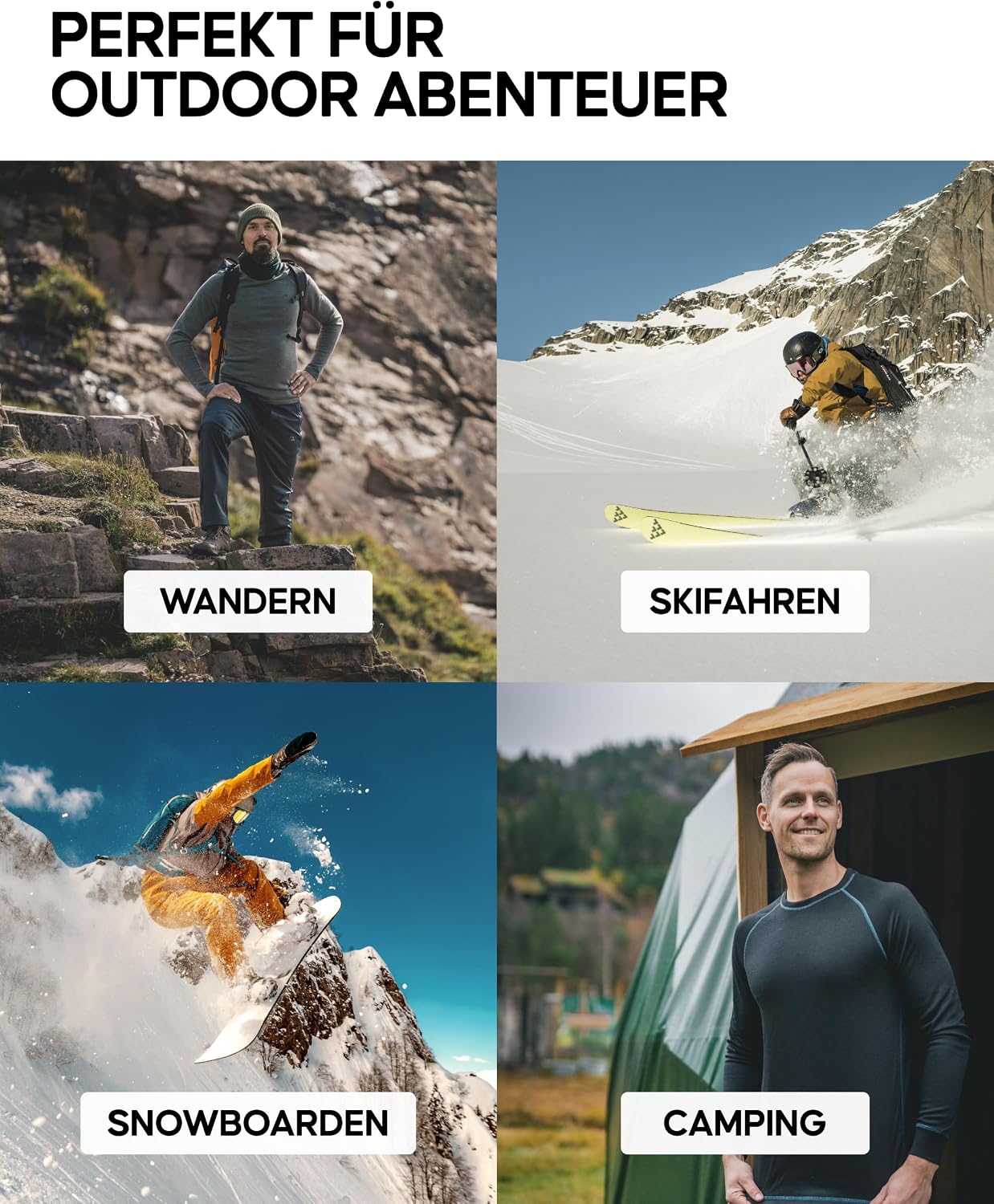 Thumbnail 5 de DANISH ENDURANCE Merino Thermounterwäsche Herren Merino-Unterwäsche 1