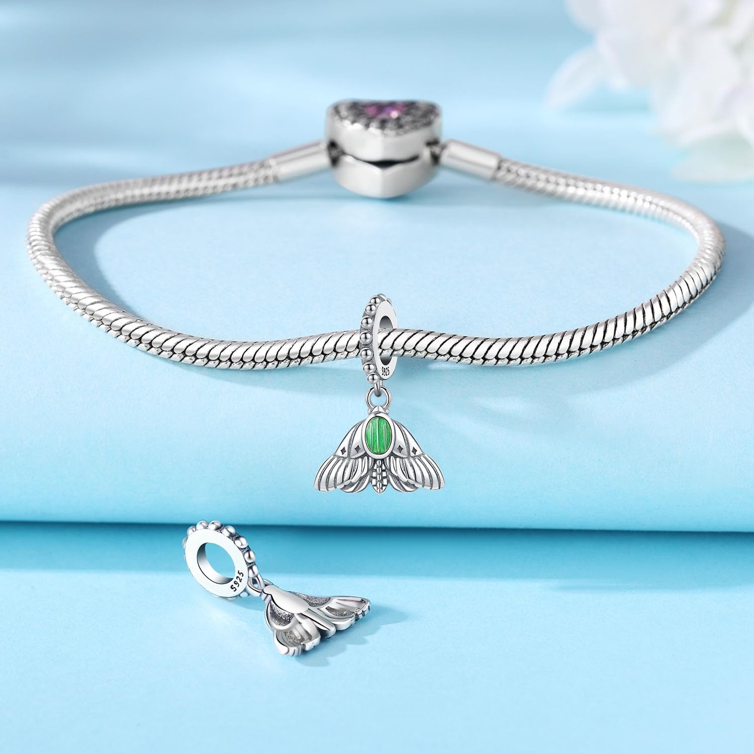 Detalle 2 de PANPOKI Charm Katze Hund Elefant 925 Silber