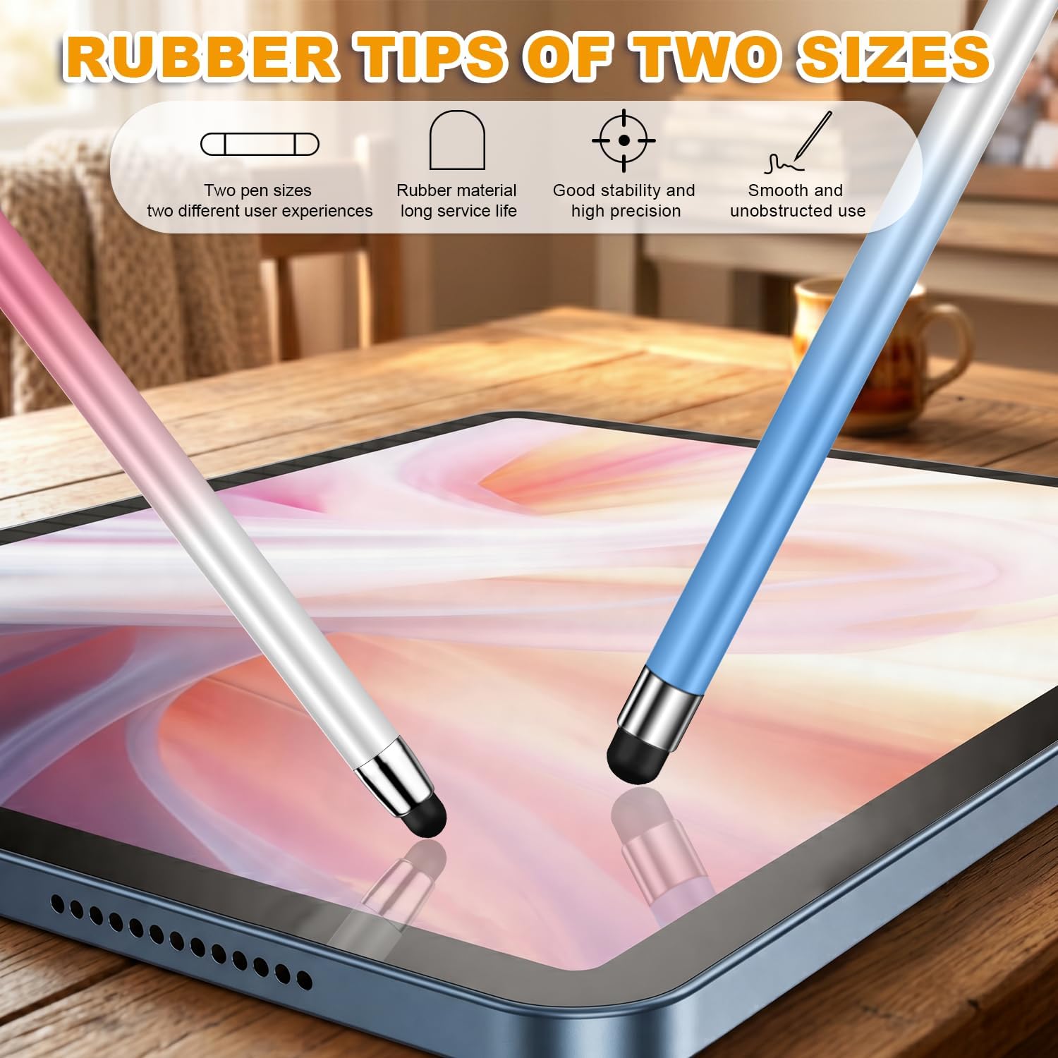 Detalle de Stylus (10 Pcs), 2-in-1 Stylus Pen for Touch Screen: High Precision, No Charging, All‑Screen Compatibility