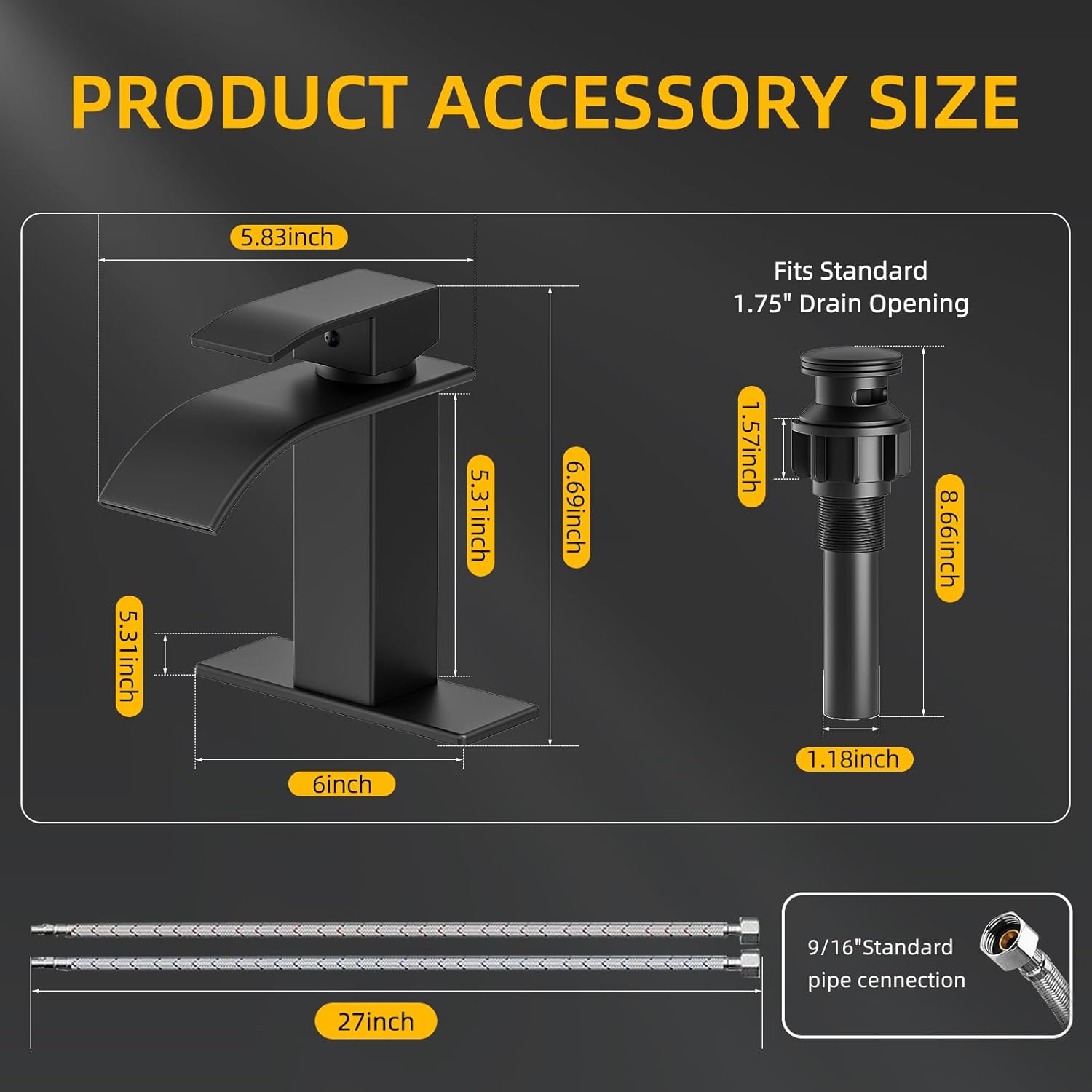 Thumbnail 2 de ryuwanku Waterfall Bathroom Faucet 🚰