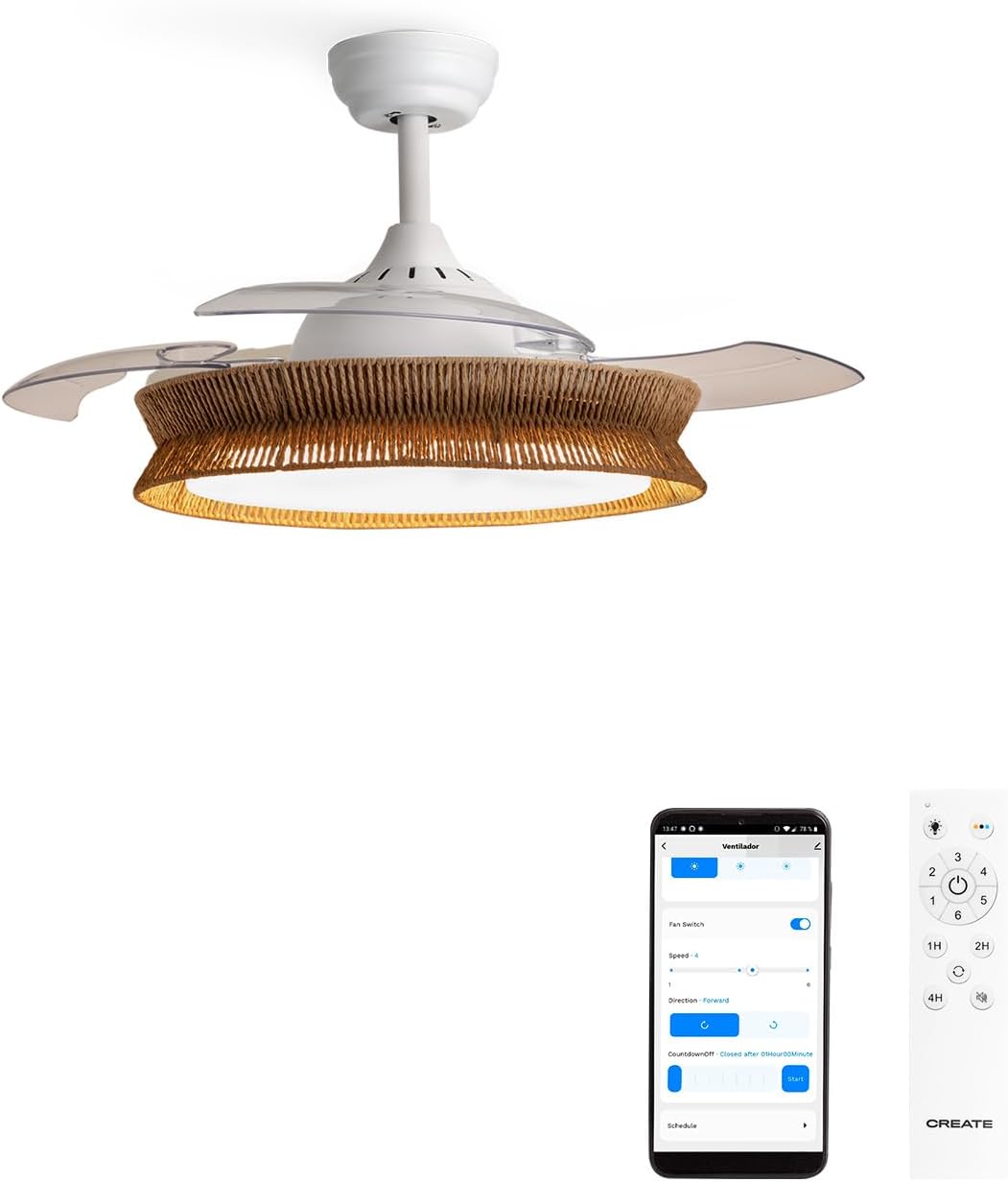 Imagen de CREATE WIND CLEAR Ventilador techo 108 cm en OfertitasTOP