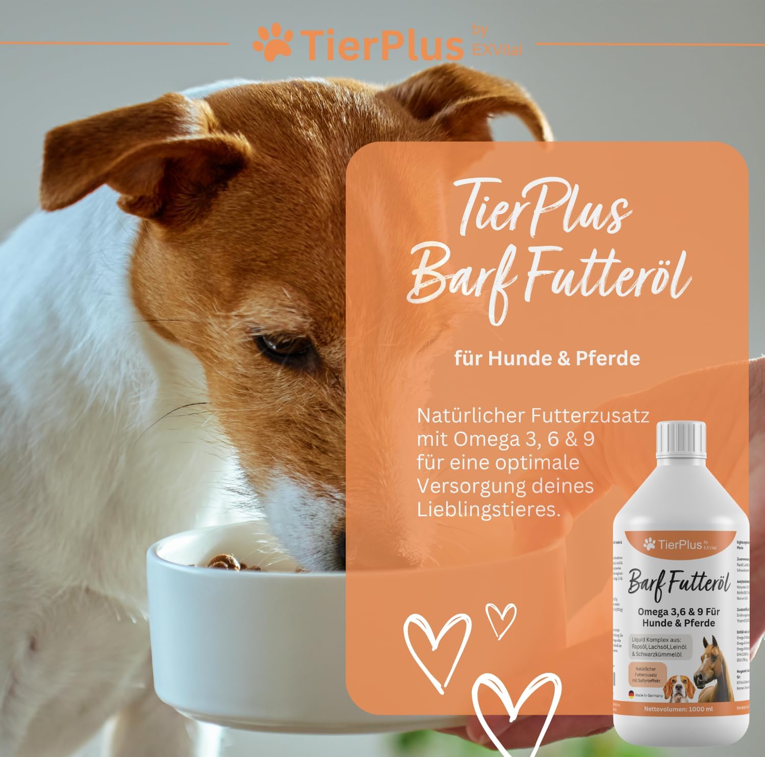 Thumbnail 1 de TierPlus Barf Futteröl für Hunde & Pferde – 1000 ml