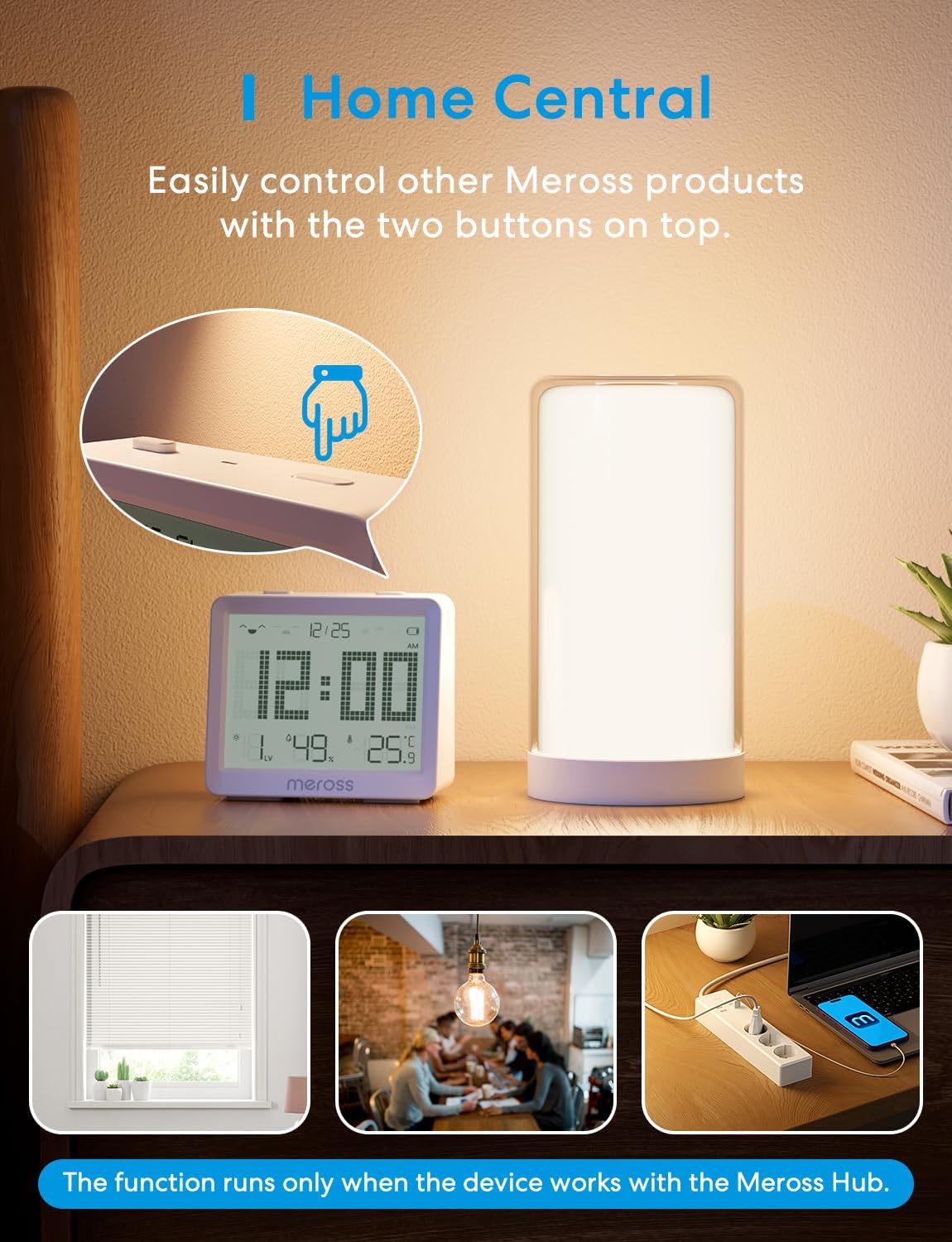 Thumbnail 4 de Meross Igrometro Termometro WiFi per ambiente con display