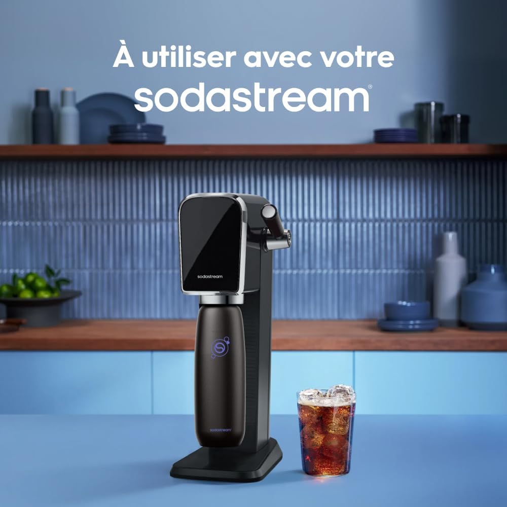 Thumbnail 2 de Sodastream Fizz & Go – Bouteille isotherme en acier inoxydable 0,9 L, double paroi, noire