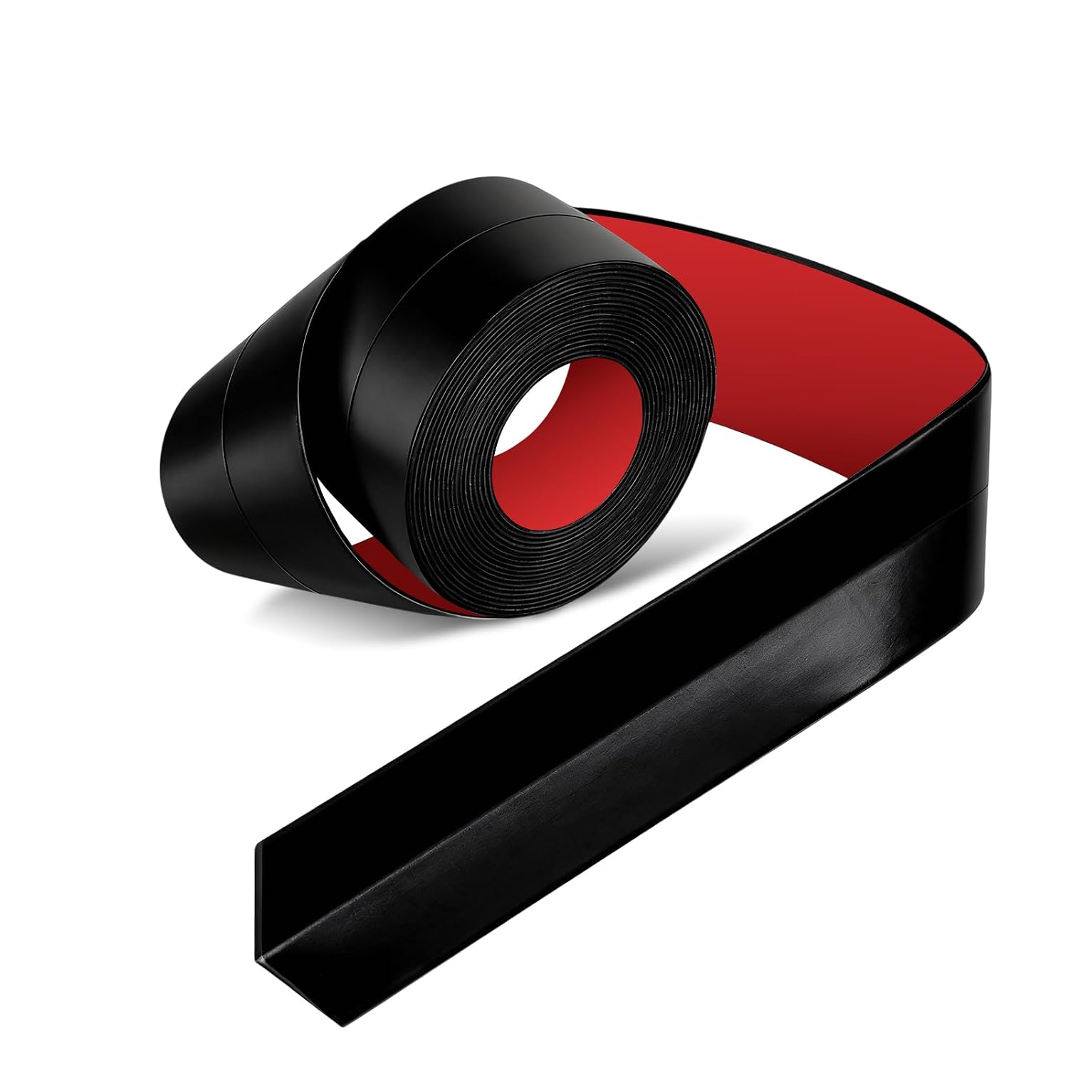 Detalle de TATUNER Bath Sealant Strip self-adhesive caulk tape for bathroom corners (black, 1.5in, 1 pc)