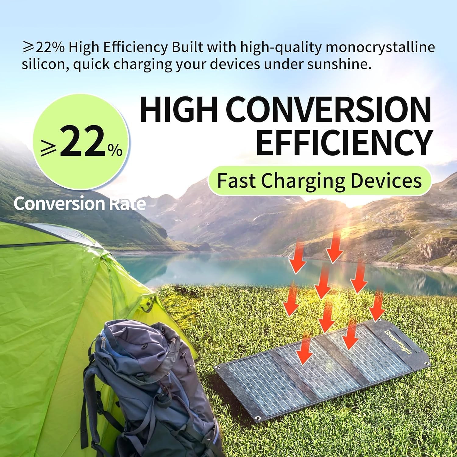 Detalle 2 de Greenmagic 40 Watt Solar Charger ☀