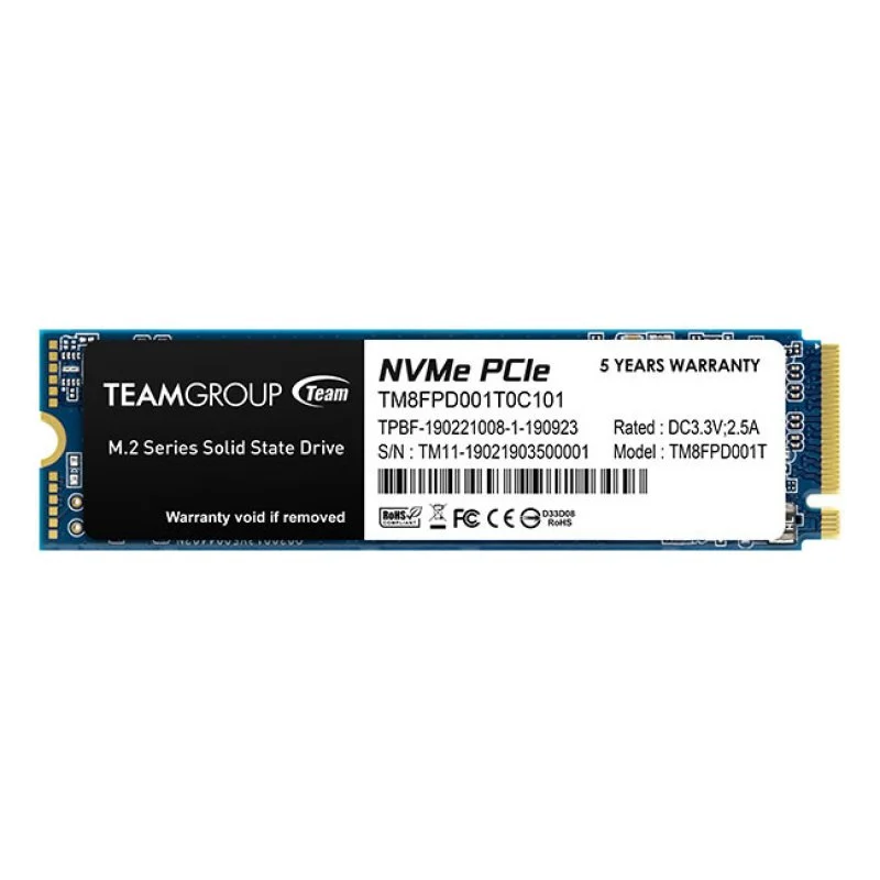 Detalle de Team Group MP33 PRO 1 TB SSD M.2 PCIe Gen3 x4 💽