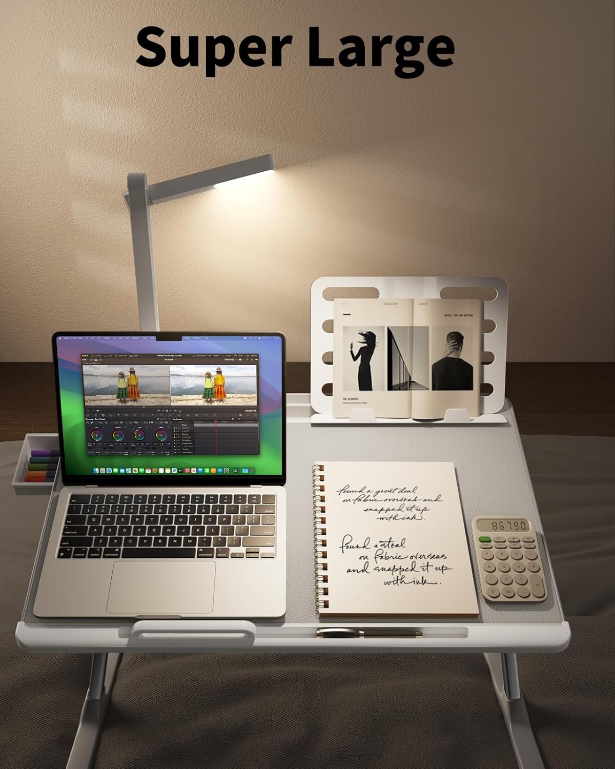 Detalle 2 de SAIJI Bed Table Lapdesk 23.6×17.7"