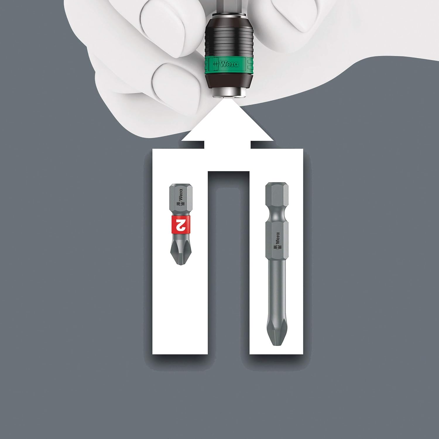 Thumbnail 5 de 838 RA-R M Bits-Handhalter with Ratchet, Rapidaptor quick-release chuck (1/4" external hex) – bit holder