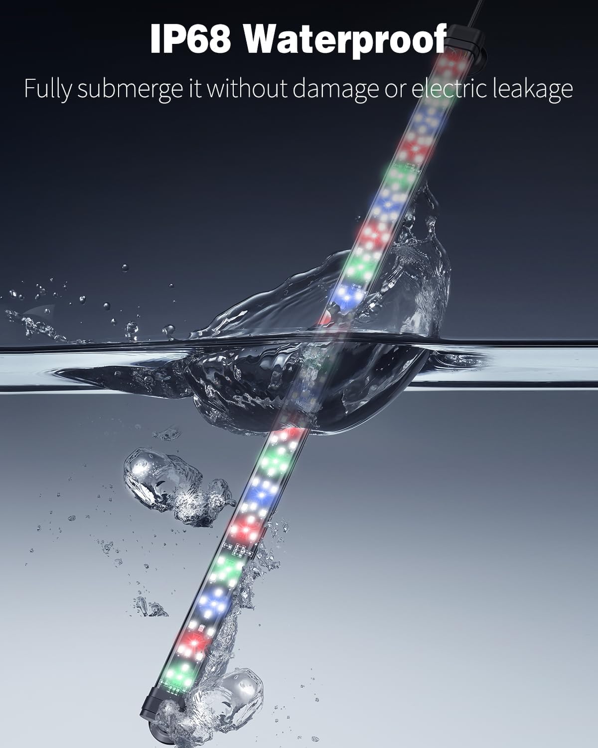 Detalle de Pawfly 50 cm Aquarium LED Light: Full Spectrum, 24/7 Illumination with D/N & DIY Modes