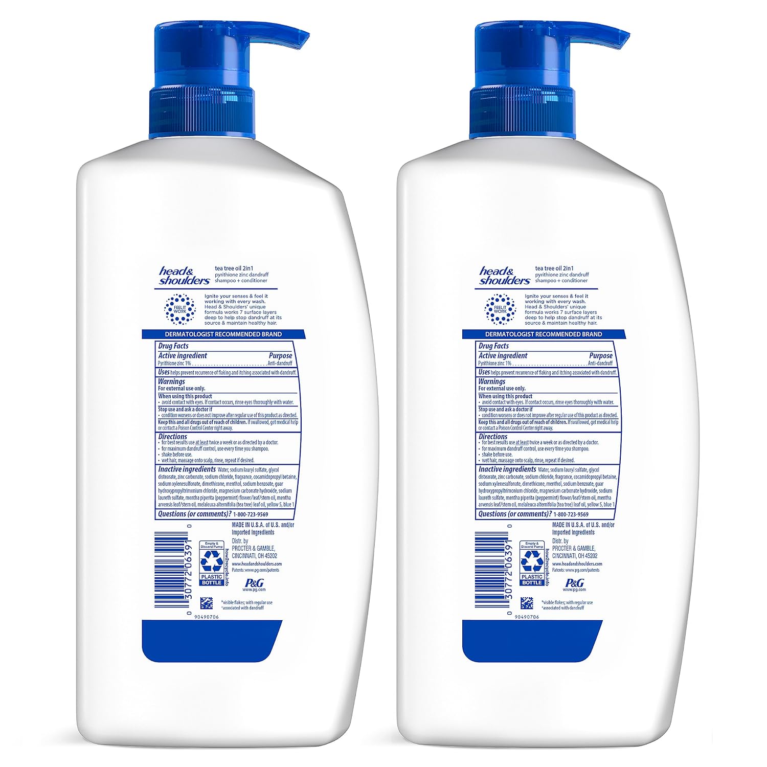 Thumbnail 5 de Head & Shoulders Tea Tree 2-in-1 Shampoo 32.1 fl oz