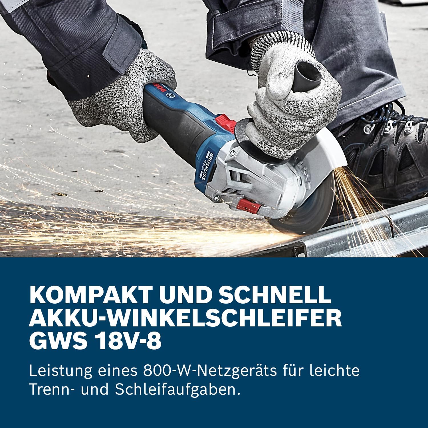 Thumbnail 1 de Bosch GWS 18V-8 Akku-Winkelschleifer 125 mm 🛠
