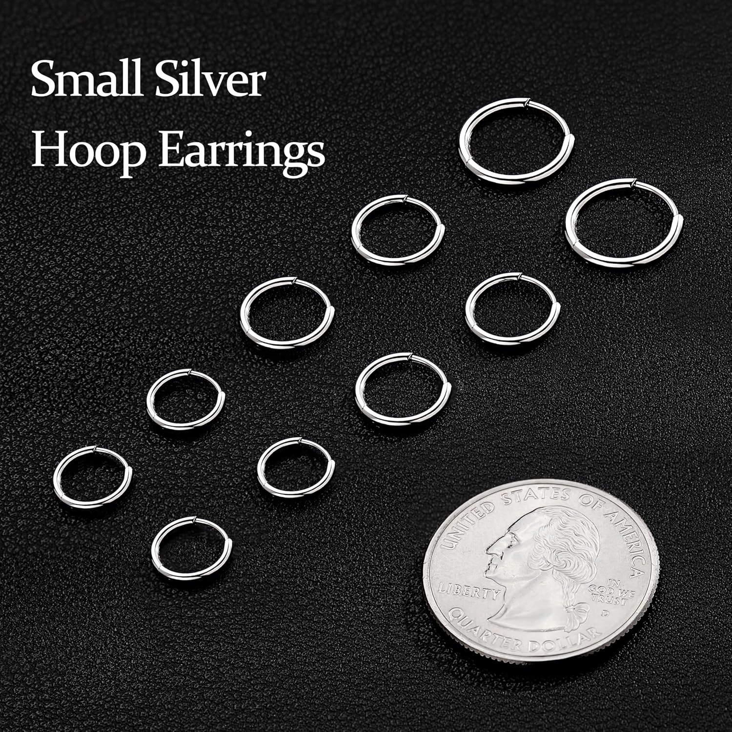 Thumbnail 6 de Gokeey 316L stainless steel hoop earrings