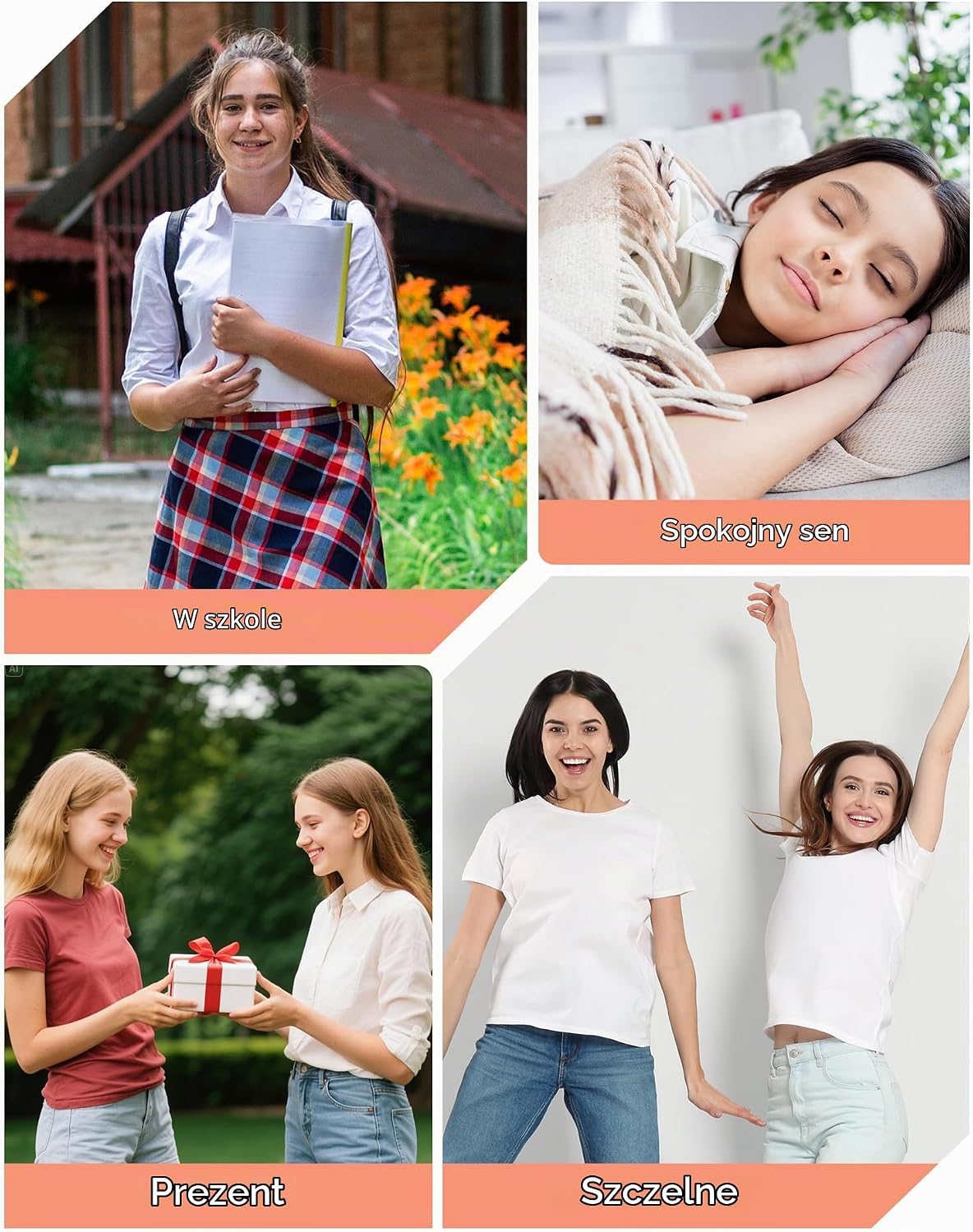 Thumbnail 4 de INNERSY majtki menstruacyjne dla dziewcząt, 8–16 lat, 3 sztuki, bawełniany klin