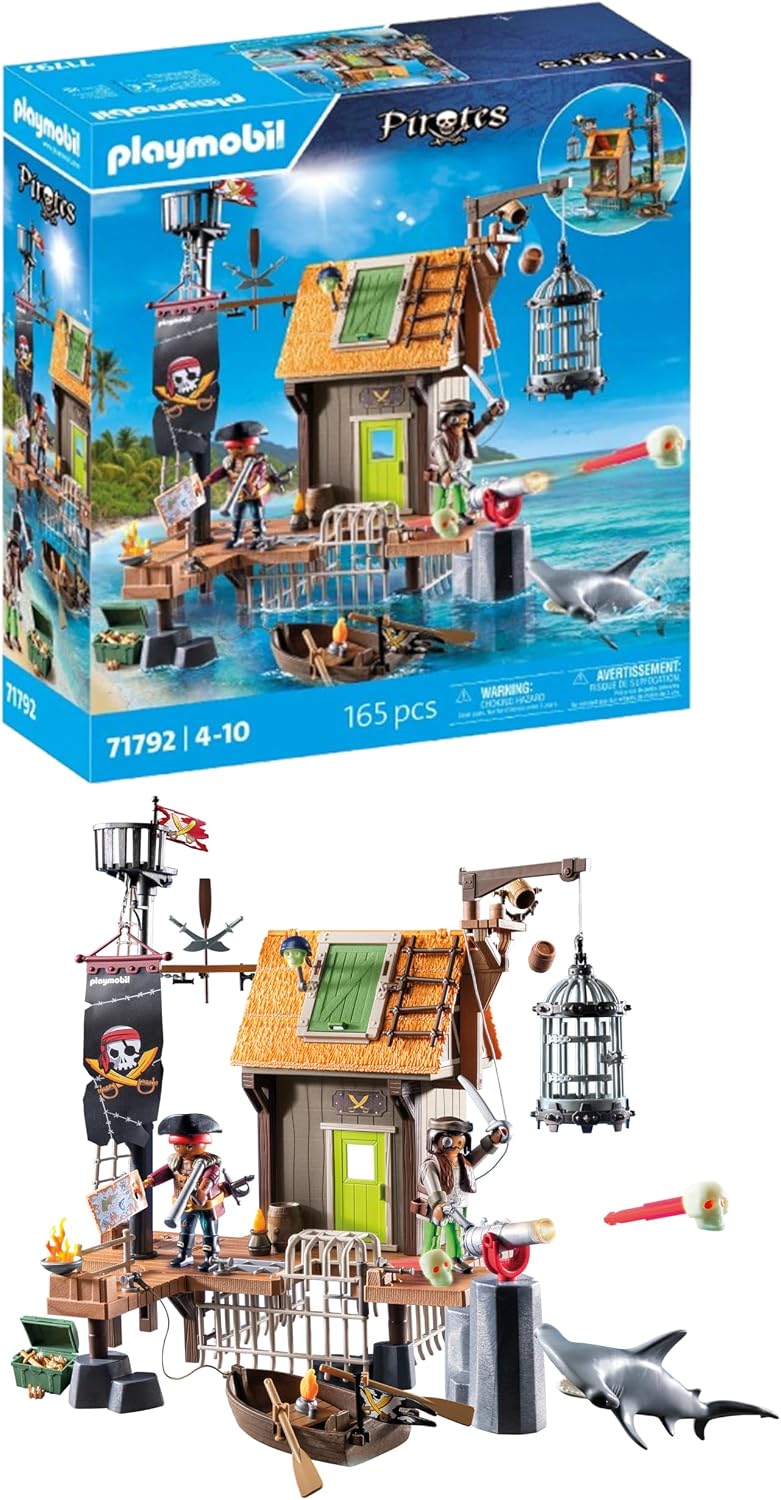 Detalle de PLAYMOBIL Pirates Piratenhafen mit Seeräubergefängnis – 71792