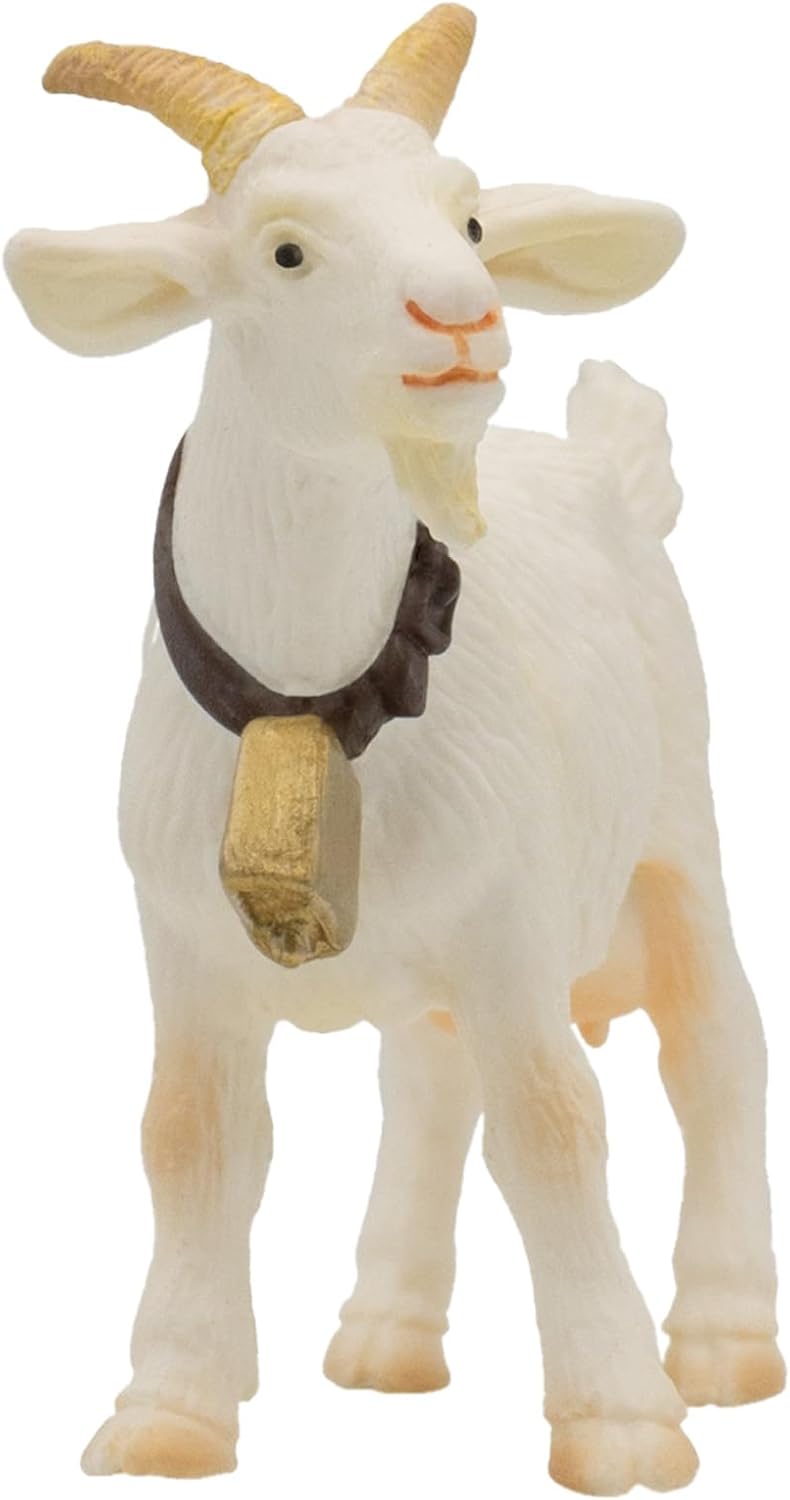 Detalle de Bullyland 62318 – Spielfigur Ziege weiß, ca. 9 cm, detailgetreu, PVC-frei