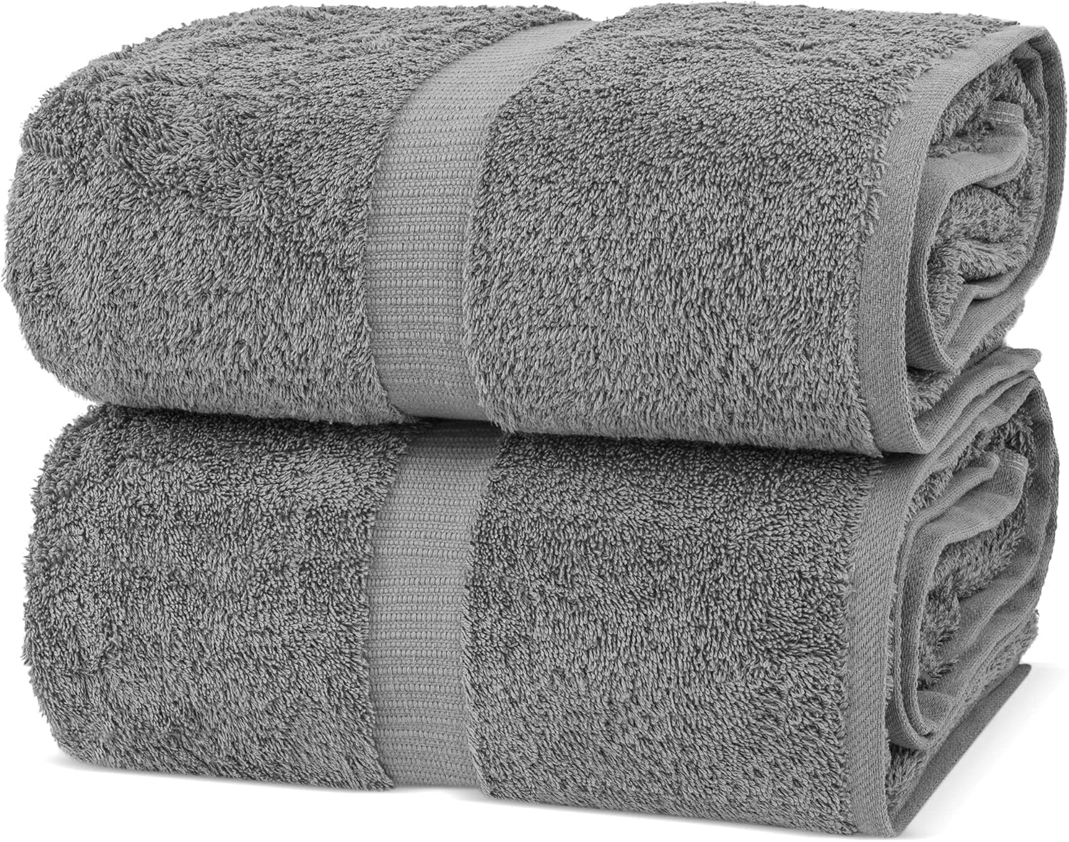 Detalle de Chakir Turkish Linens 100% Cotton Premium Bath Sheets (35"x70" - Gray)