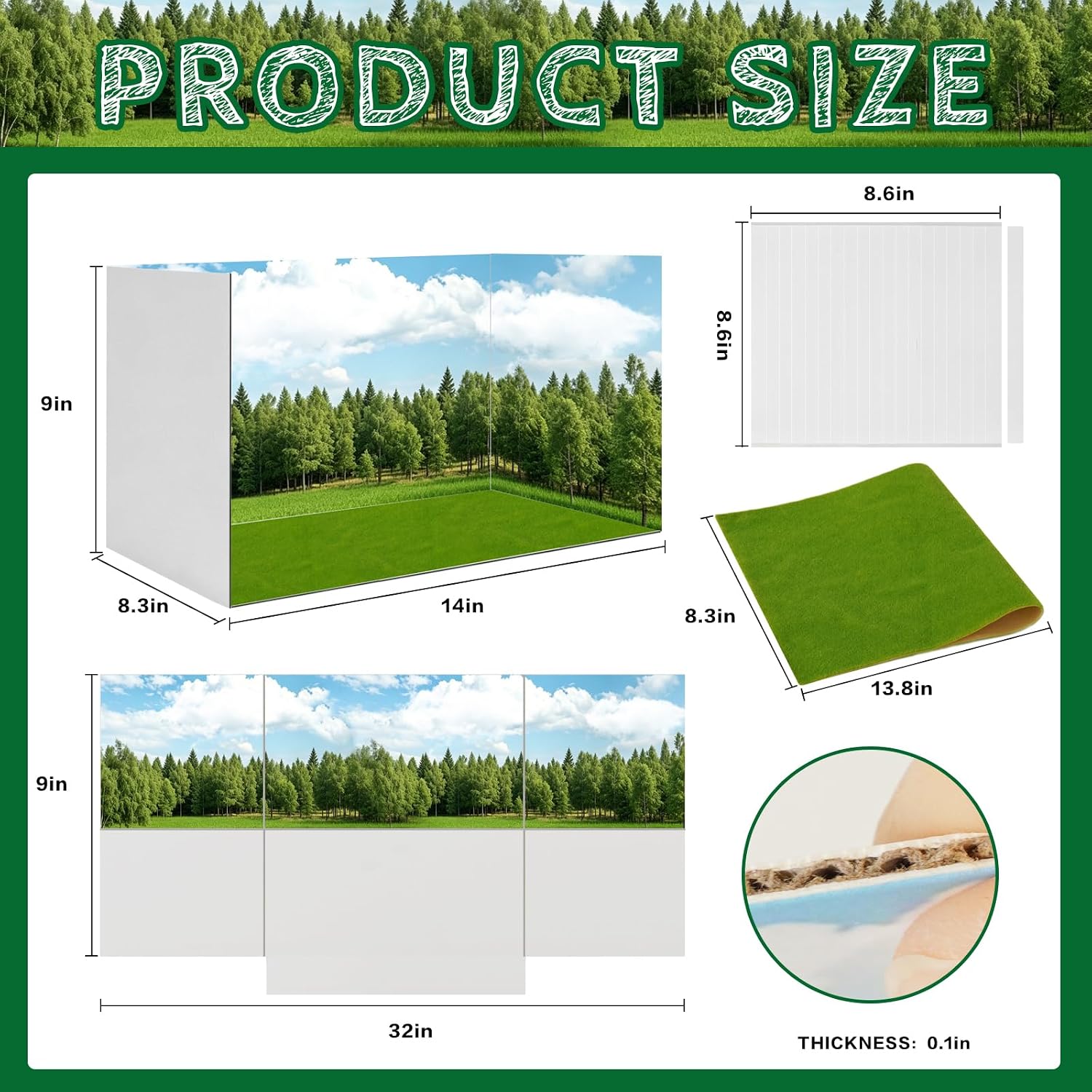 Thumbnail 1 de Ecmln Jungle Diorama Kit with Cardboard Box