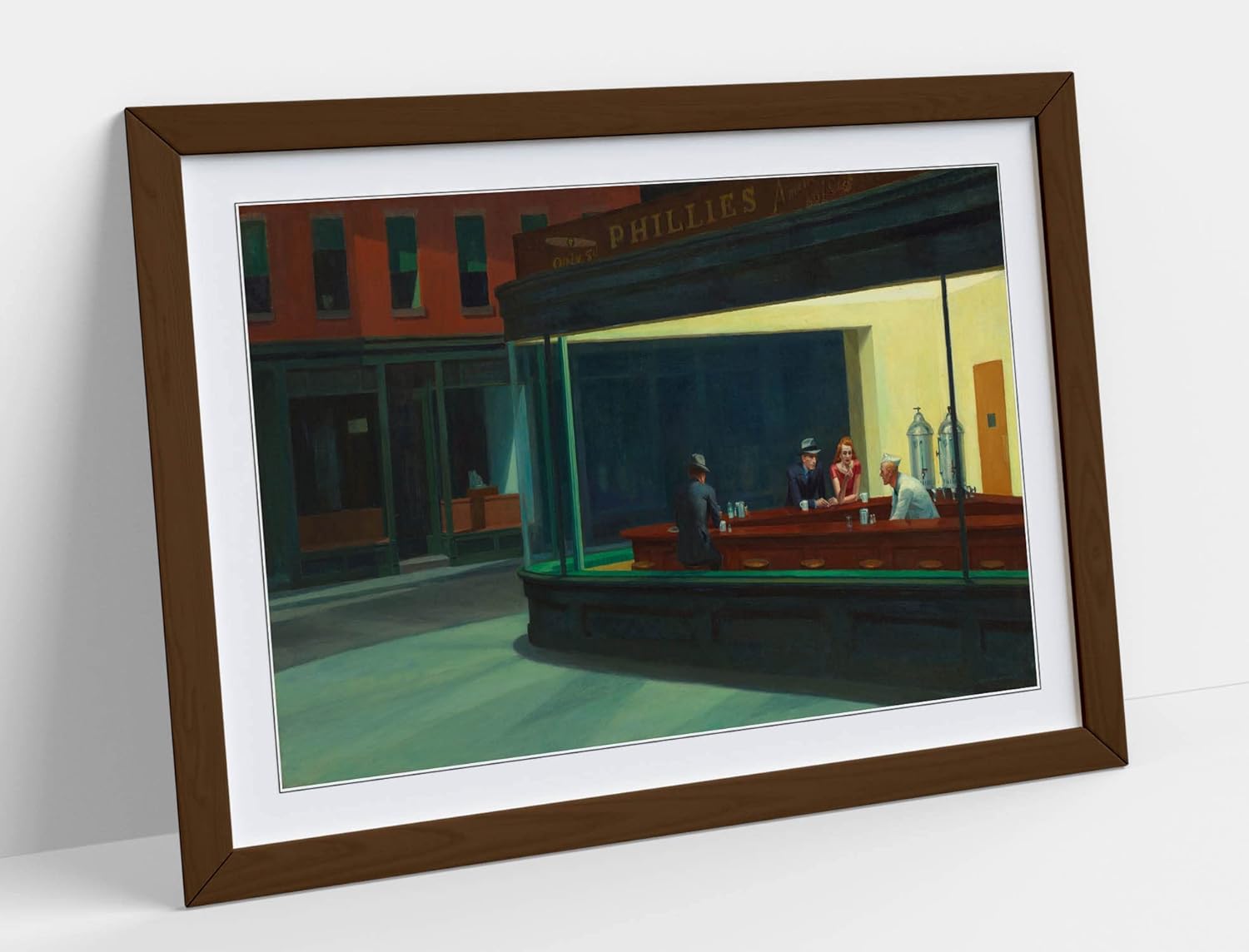 Thumbnail 1 de CanvasArtShop EDWARD HOPPER NIGHTHAWKS A1 framed 🖼️