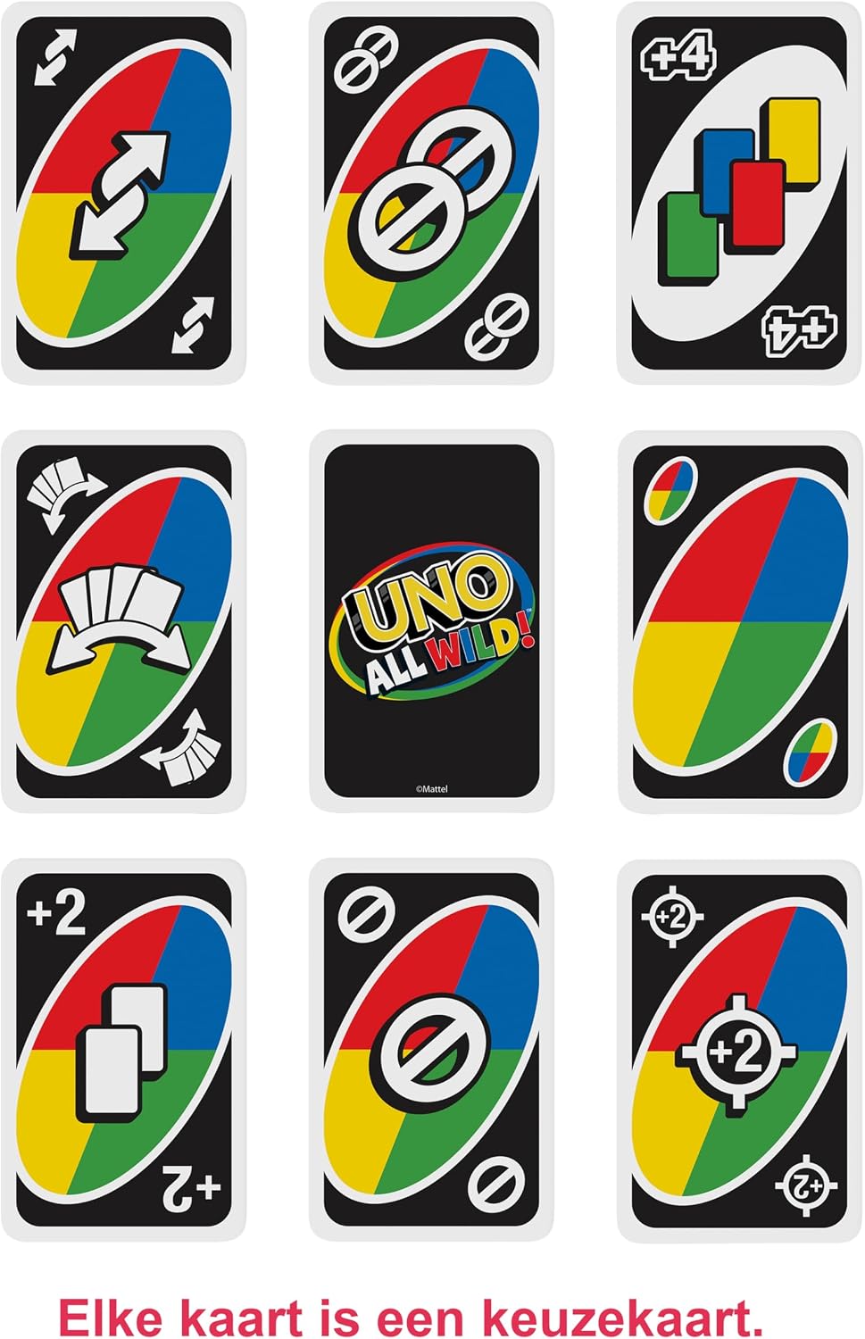 Thumbnail 2 de Mattel Games UNO All Wild Kartenspiel ab 7