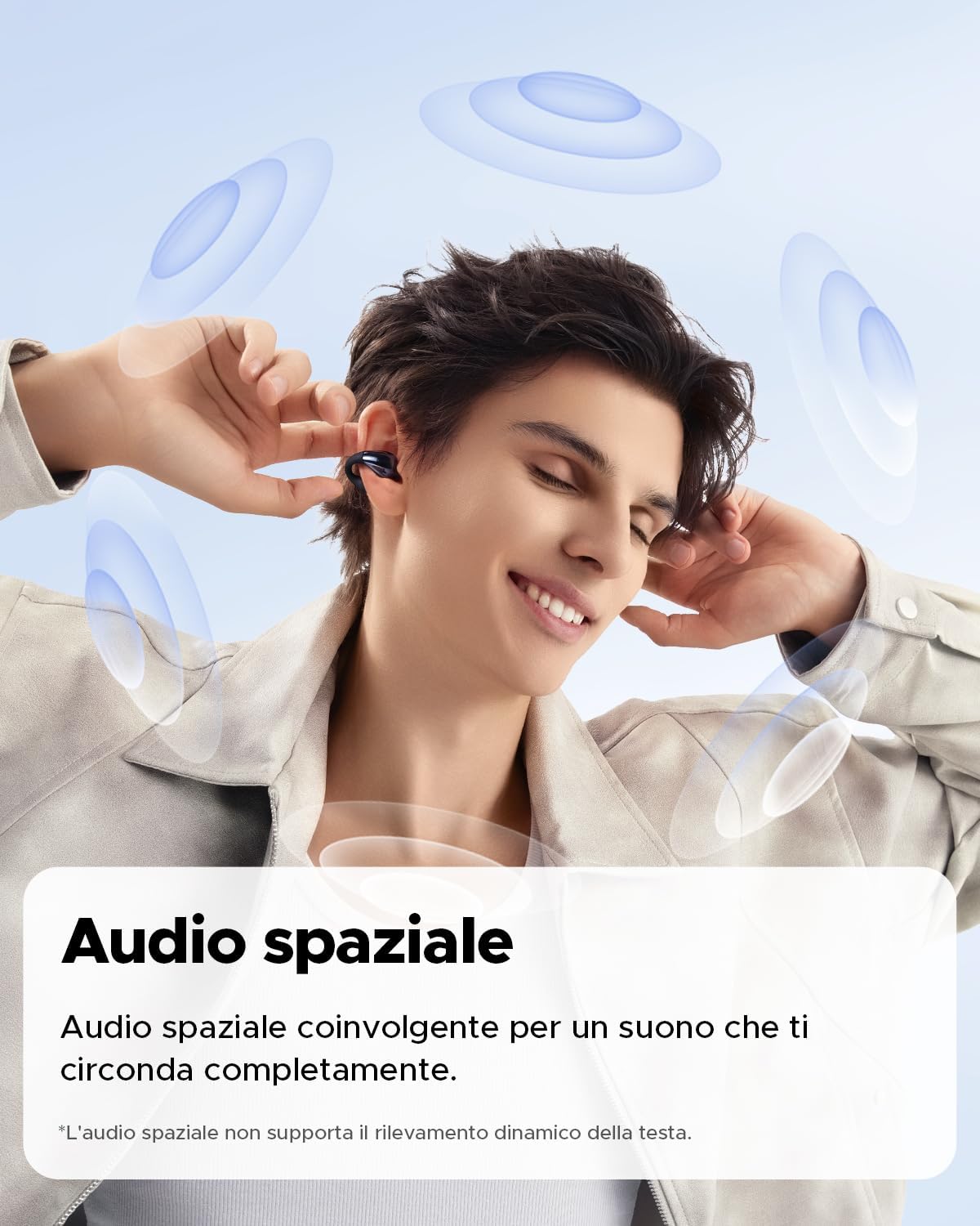 Detalle 2 de SoundPEATS Pearlclip Pro cuffie wireless 24h