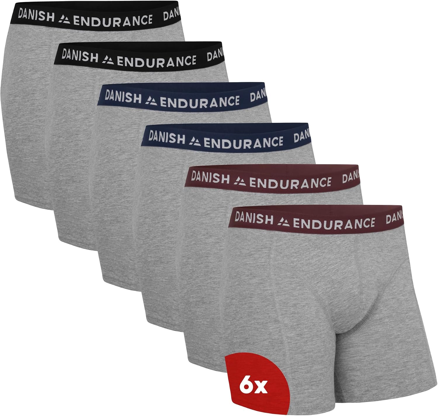 Thumbnail 5 de DANISH ENDURANCE Boxer uomo cotone elasticizzato 6 paia 🩲