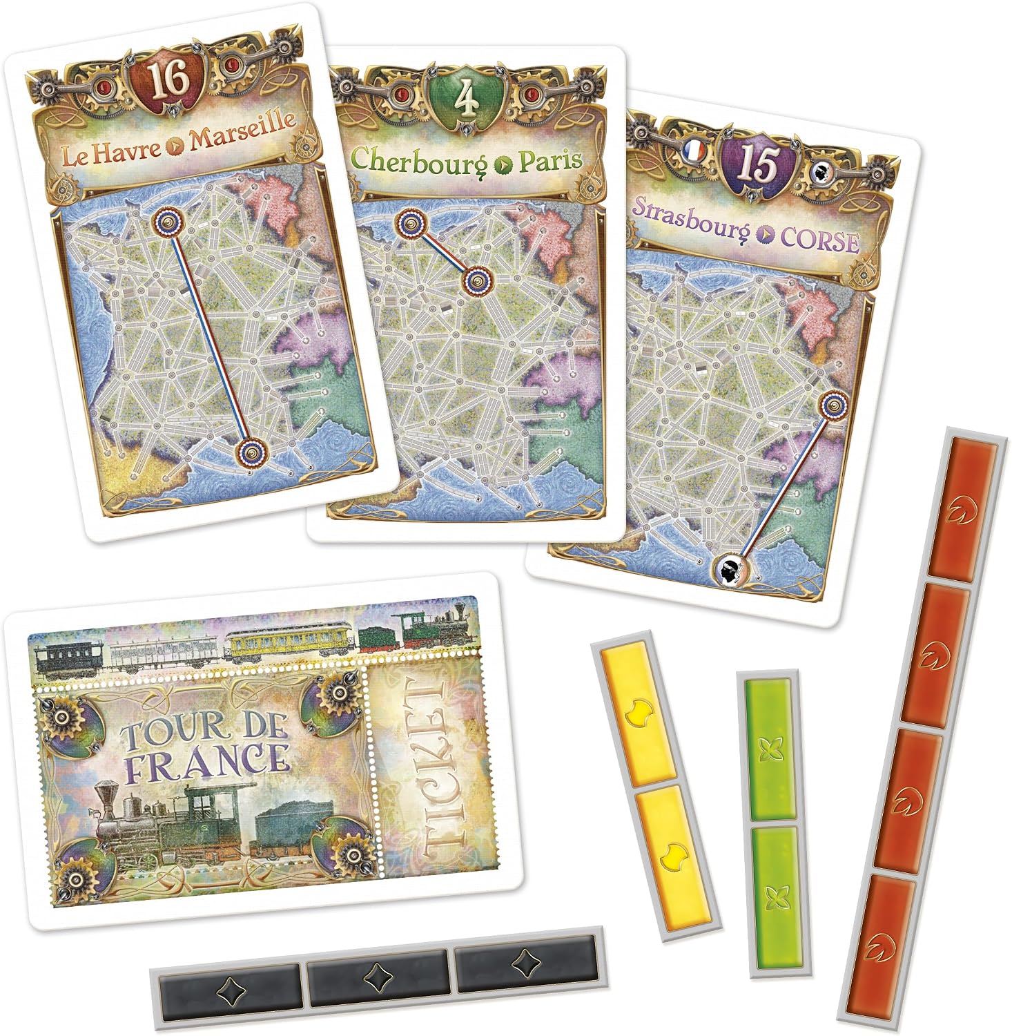 Detalle 2 de Days of Wonder Ticket to Ride France expansion