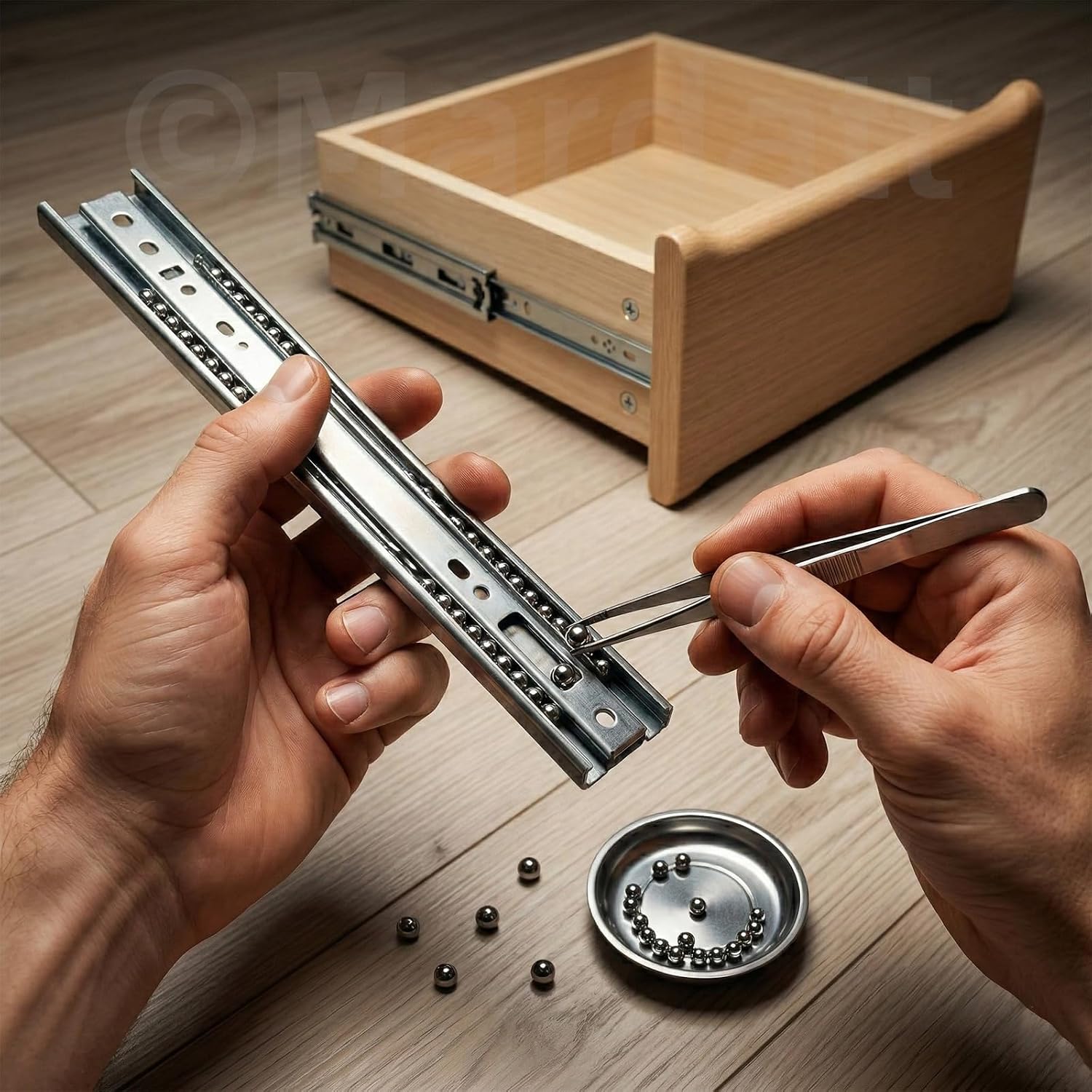 Detalle 1 de Mardatt 16mm Precision Bearing Steel Balls, 15-Piece Set