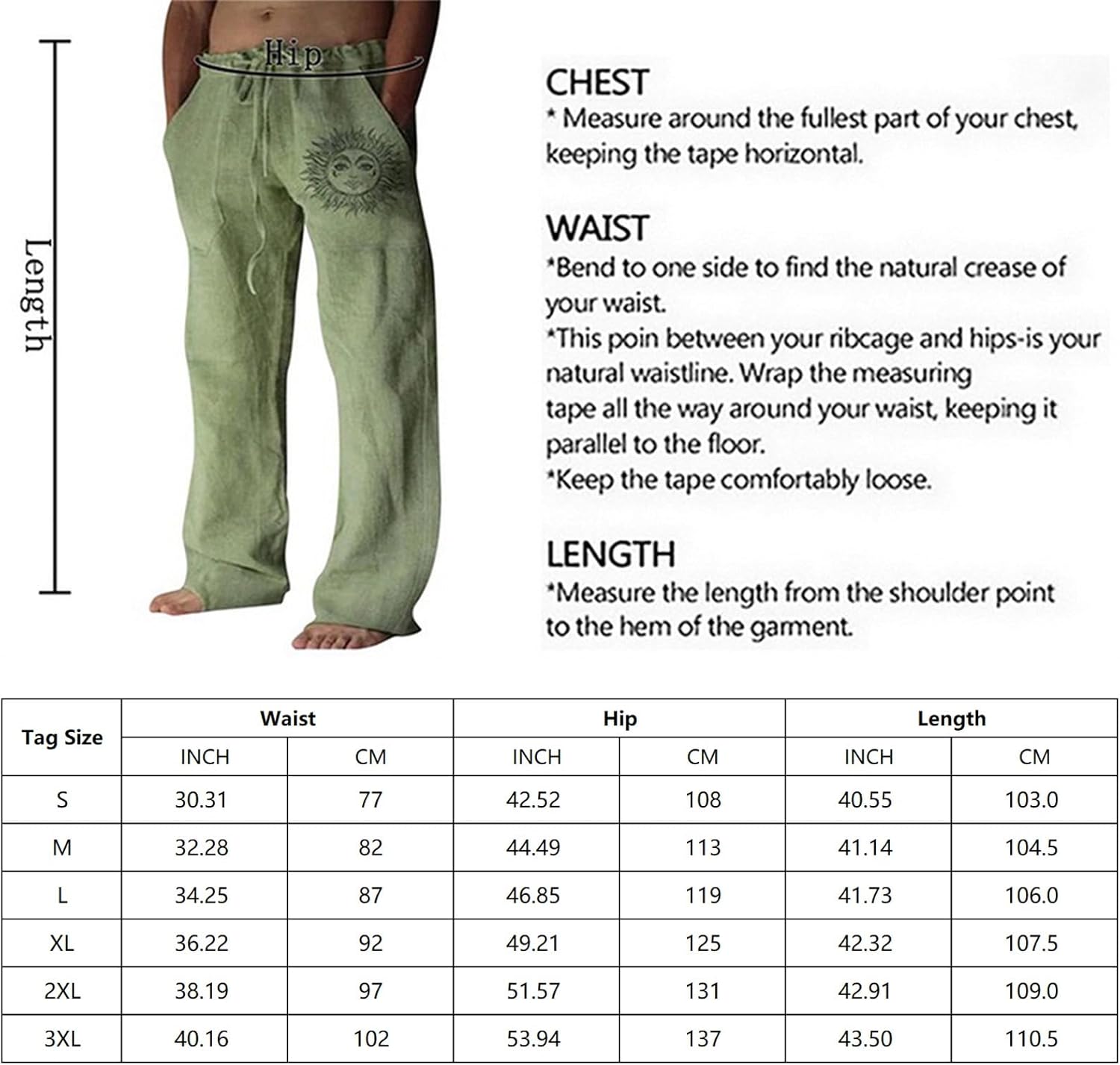 Thumbnail 6 de Litthing Pantalon en Lin Homme — Pantalons de Jogging estivals en coton-lin, coupe ample et poches, confort léger