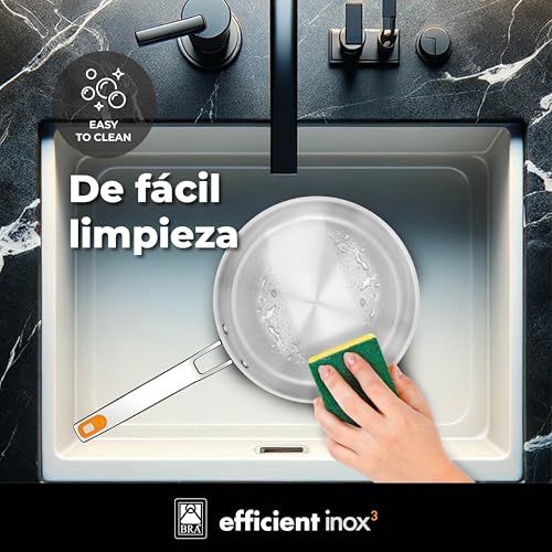 Thumbnail 4 de Poêle BRA Efficient Inox Triply 28 cm ⚙