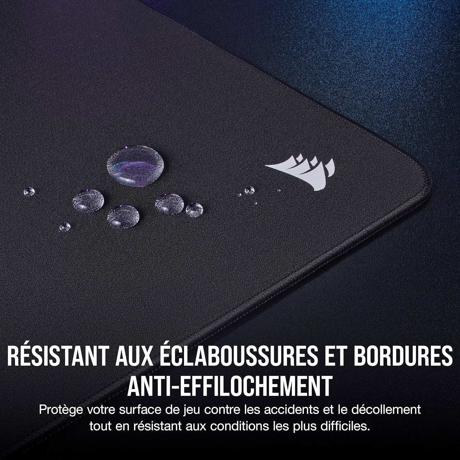 Thumbnail 3 de Tapis de souris Corsair MM500 v2 en tissu hybride grand format 45 x 40 cm, noir