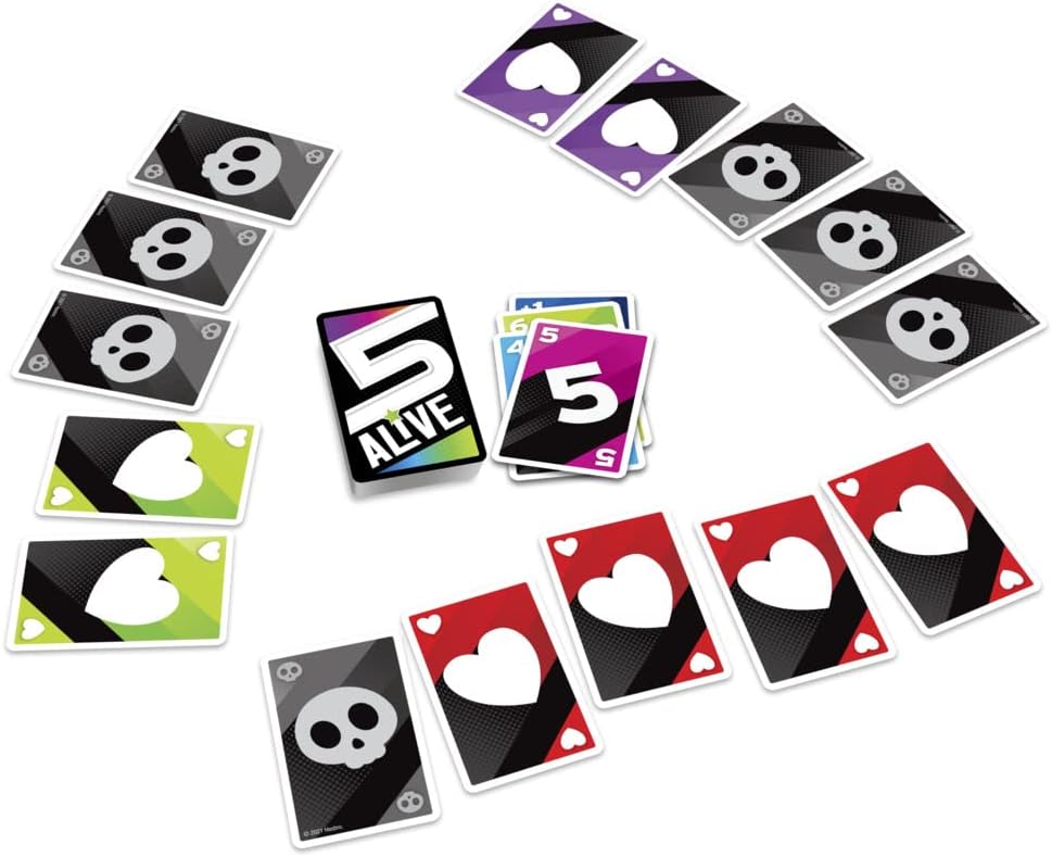Thumbnail 3 de Hasbro Gaming 5 Alive: gioco di carte per famiglie e amici, da 8 anni, 2–6 giocatori