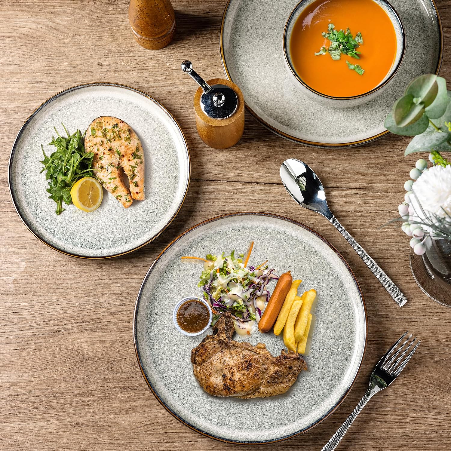 Thumbnail 4 de GBhome Ceramic Dinnerware Set 24 Pieces 🍽