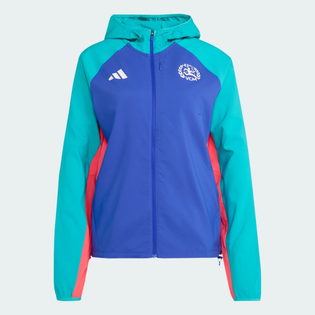 Thumbnail 3 de Vienna Marathon Running Jacket de Adidas: chaqueta ligera para correr en azul