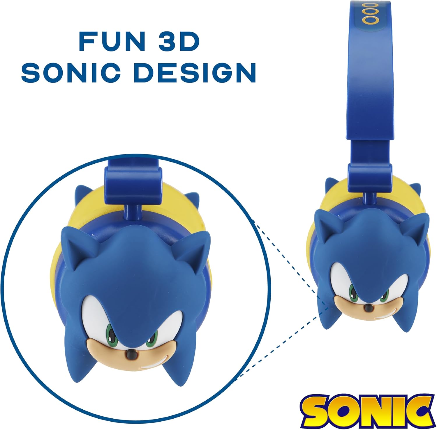 Thumbnail 4 de Sonic The Hedgehog Kids Headphones