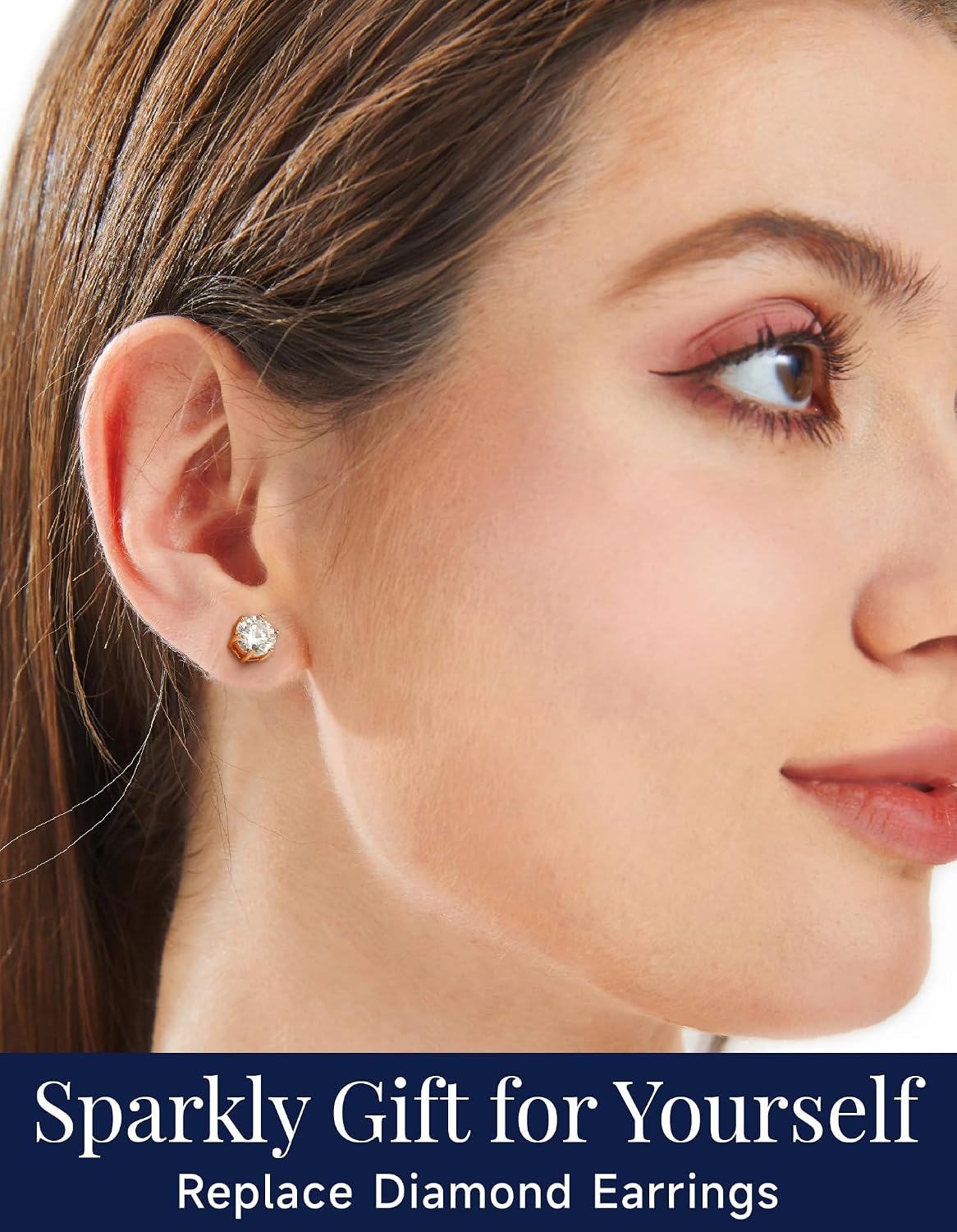 Detalle 2 de MomentWish Orecchini Moissanite 1 ct per pezzo