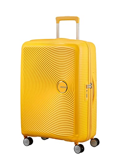 Detalle de American Tourister Soundbox – Valise Spinner M Extensible 67 cm en jaune doré, 71,5/81 L, 3,70 kg