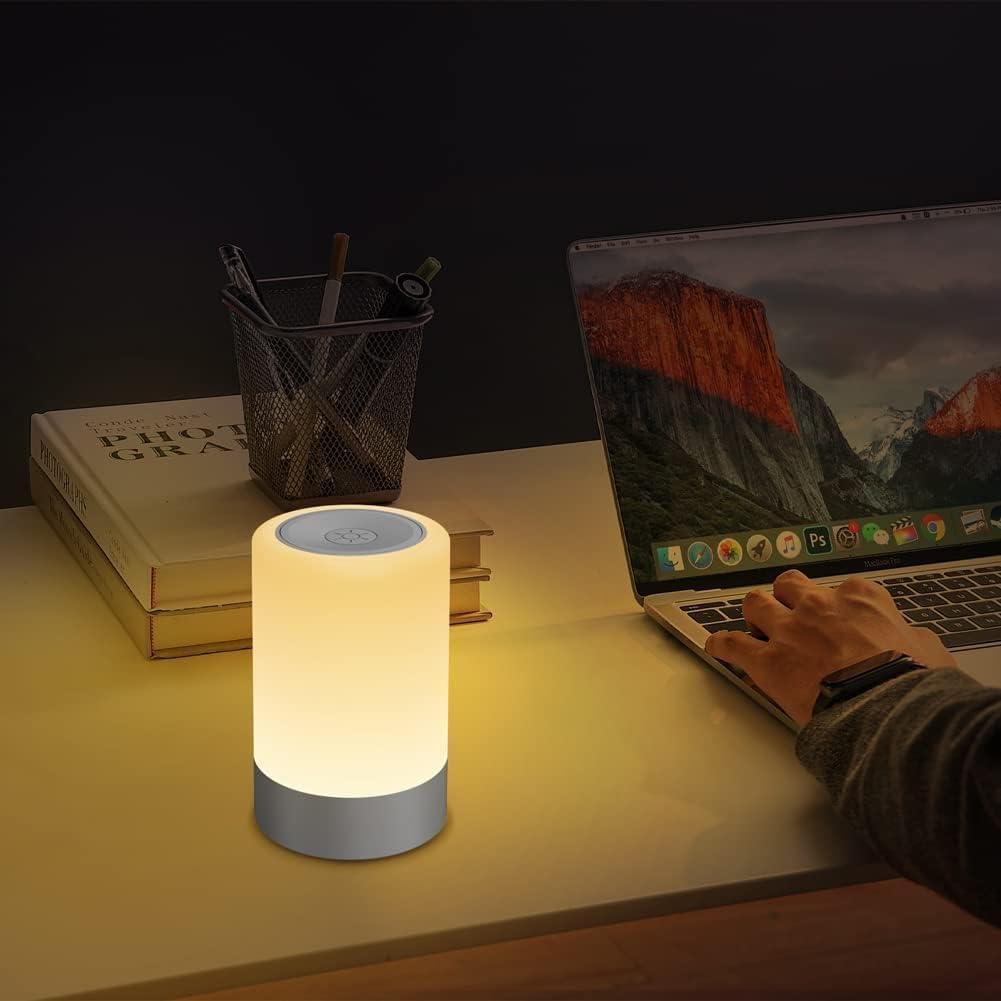 Thumbnail 5 de G Keni LED Nachttischlampe Kinder Touch Control dimmbar nachtlicht Baby akku stilllicht nachtlampe USB Wiederaufladbar Lampe (Warmes Hell) [Energieklasse A]
G Keni LED Nachttischlampe Kinder Touch Control dim…