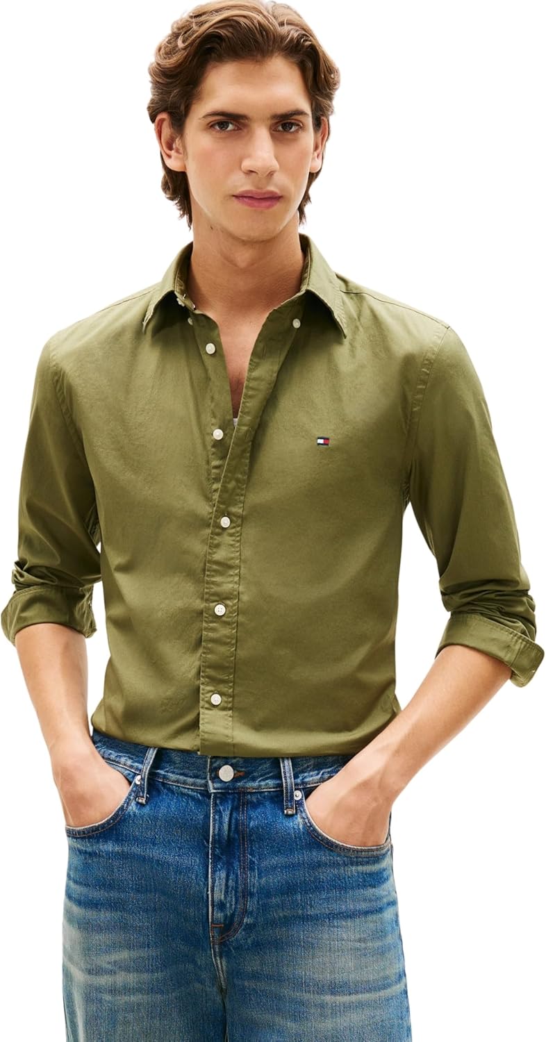 Thumbnail 6 de Tommy Hilfiger Uomo Camicia Flex Poplin Solid Regular Fit