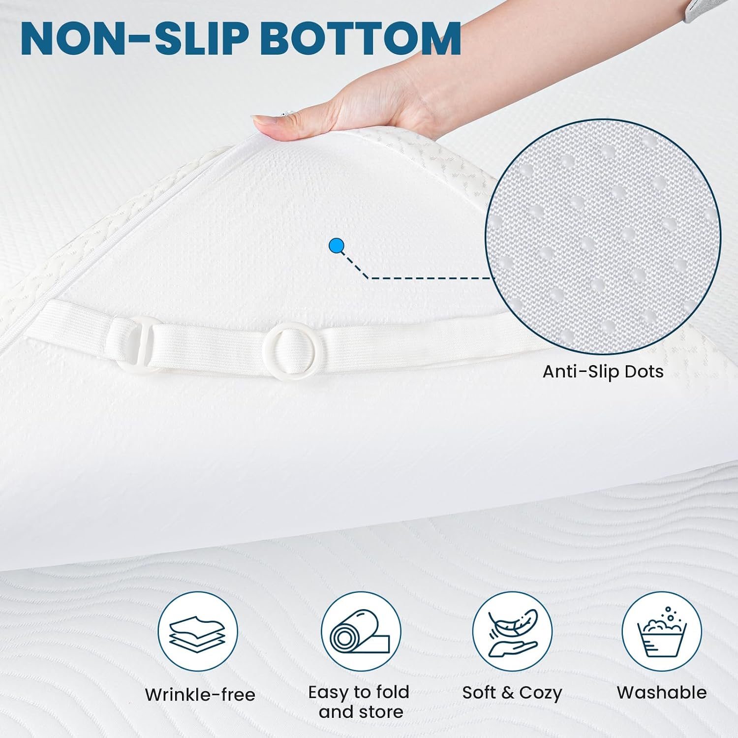 Thumbnail 4 de FRIDEKO Single Memory Foam Topper 90x190x11cm