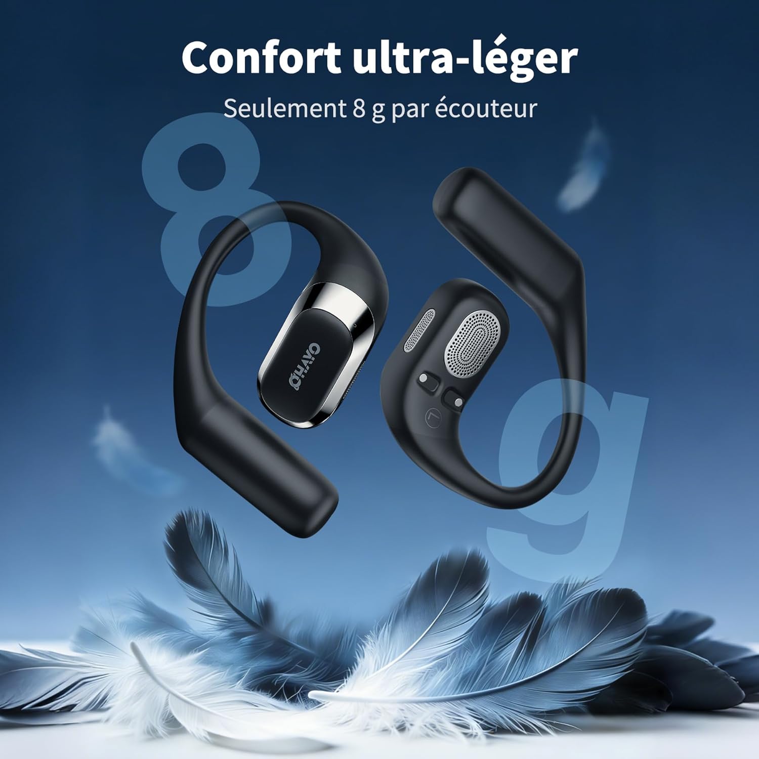 Thumbnail 4 de OHAYO Open Ear Kopfhörer Bluetooth, 40 Std. Akku
