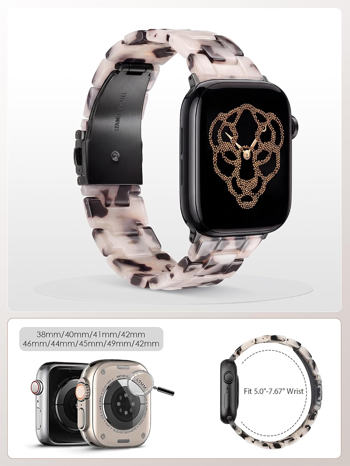 Thumbnail 5 de V.R.HOPE Resin Band for Apple Watch 38-42mm