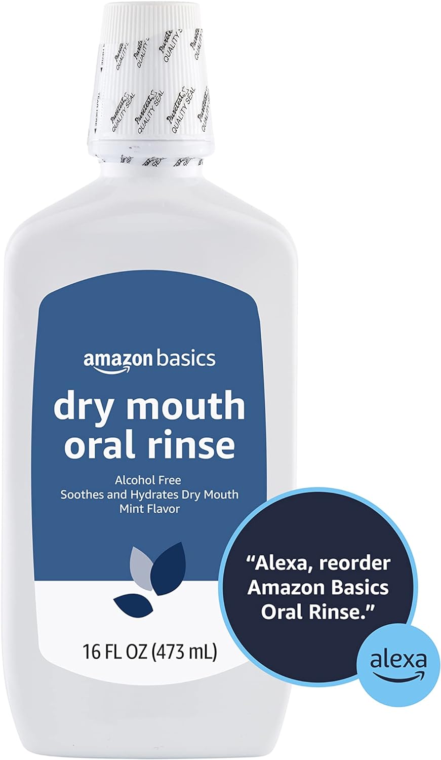 Thumbnail 2 de Amazon Basics Dry Mouth Oral Rinse (Alcohol-Free, Mint), 16 fl oz — Soothes and Hydrates