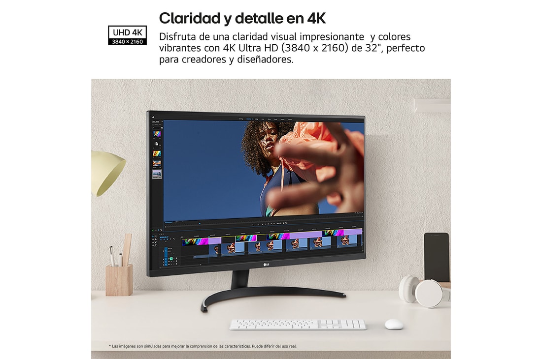 Thumbnail 2 de LG UltraFine 32UR500K-B Monitor 31,5" 4K UHD