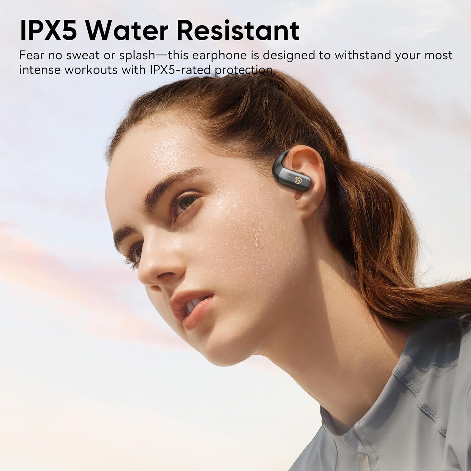Thumbnail 1 de BUGANI Open-Ear Bluetooth 5.4 Wireless Headphones with 60H Battery, ENC Mic, IPX5 Waterproof
