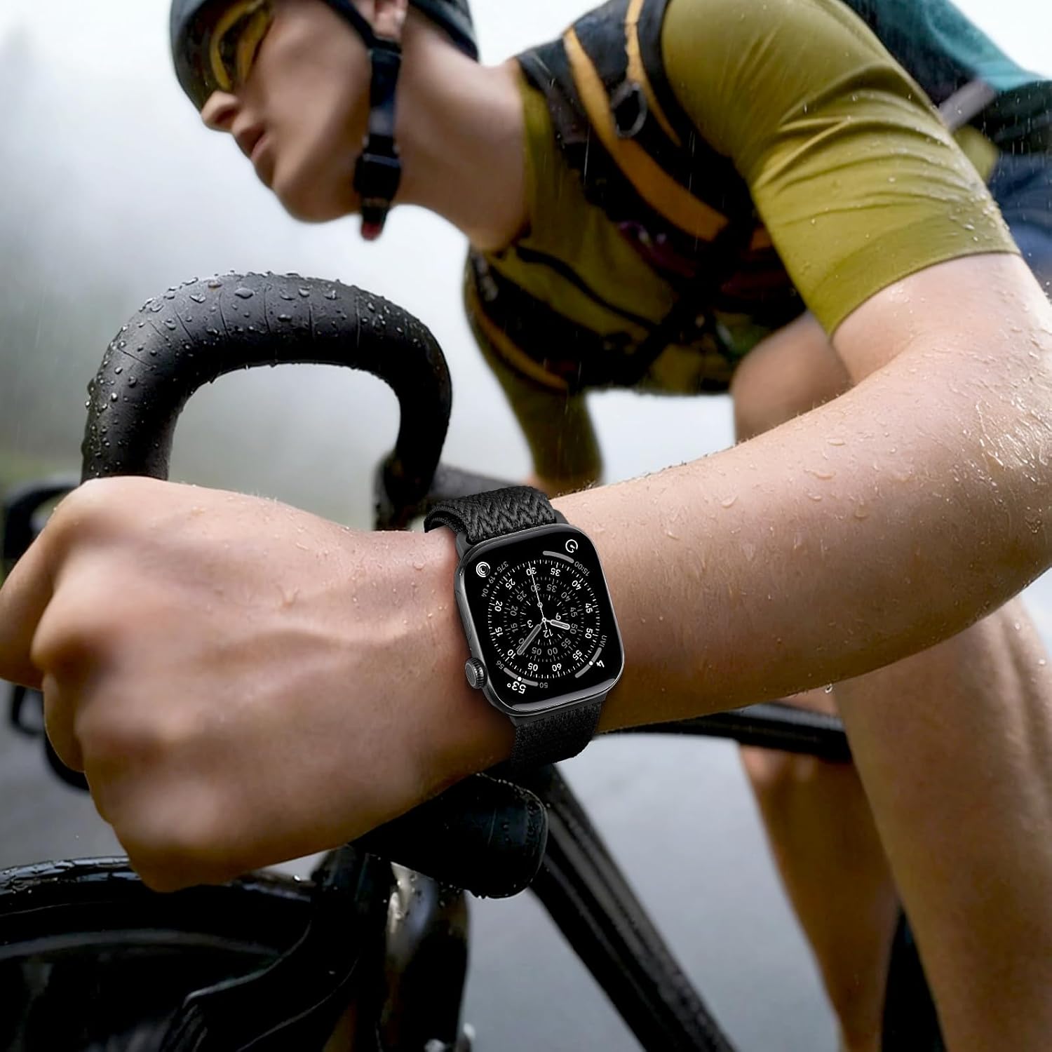 Detalle de Nylon Sport Loop Strap for Apple Watch – breathable, durable and versatile