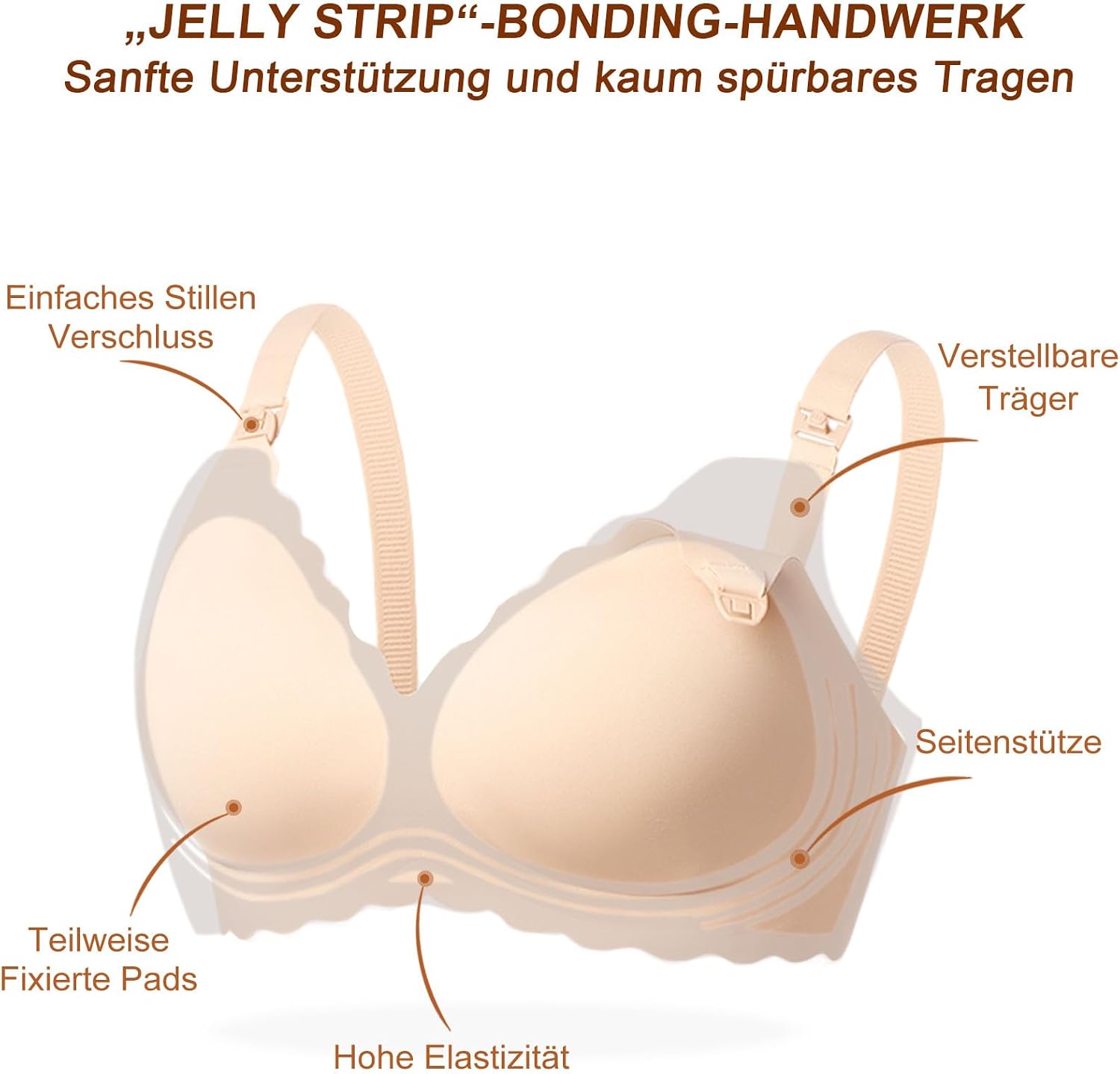 Thumbnail 1 de As Fairy Still-BH Schwangerschafts-BH zum Stillen, kabellos & nahtlos (Ultra-Komfort Schlaf-Bralette)